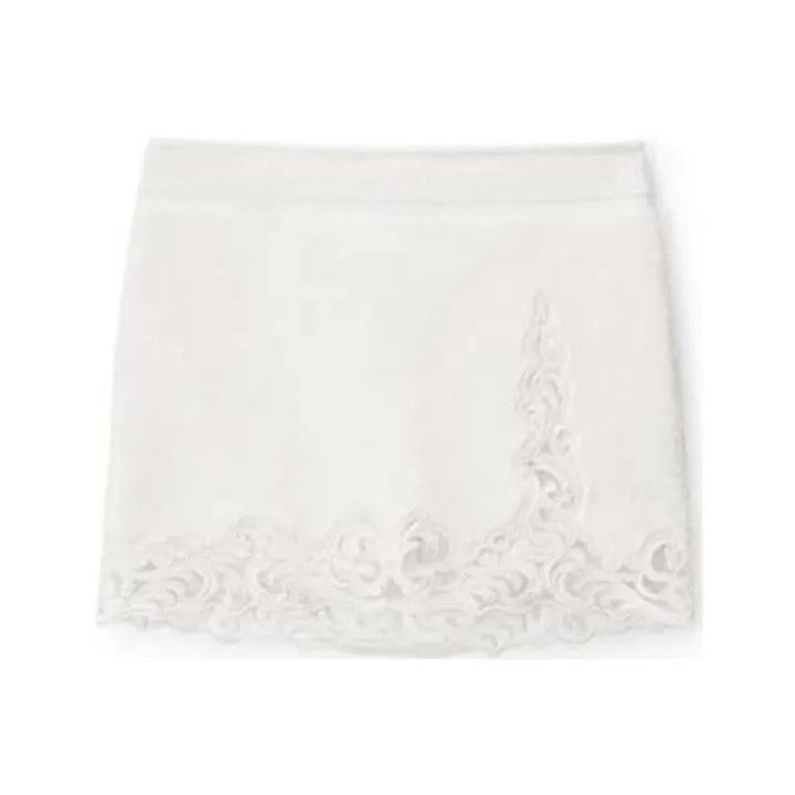 Alexander Wang Alexander Wang FW23 Casual White Lace Trim Skirt 0079 Size 23" - 1 Thumbnail