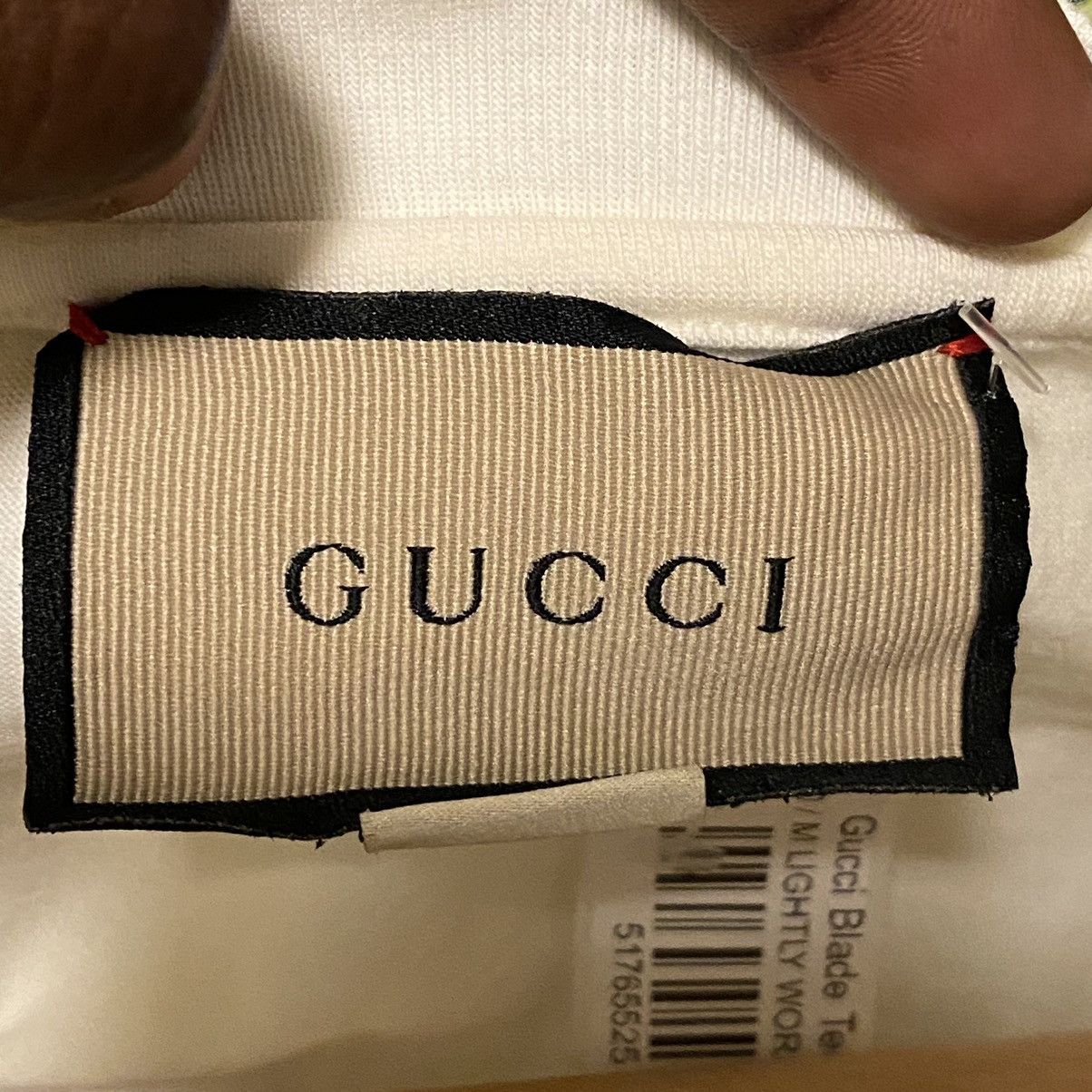 Gucci Gucci Blade Tee White Size US M / EU 48-50 / 2 - 11 Thumbnail