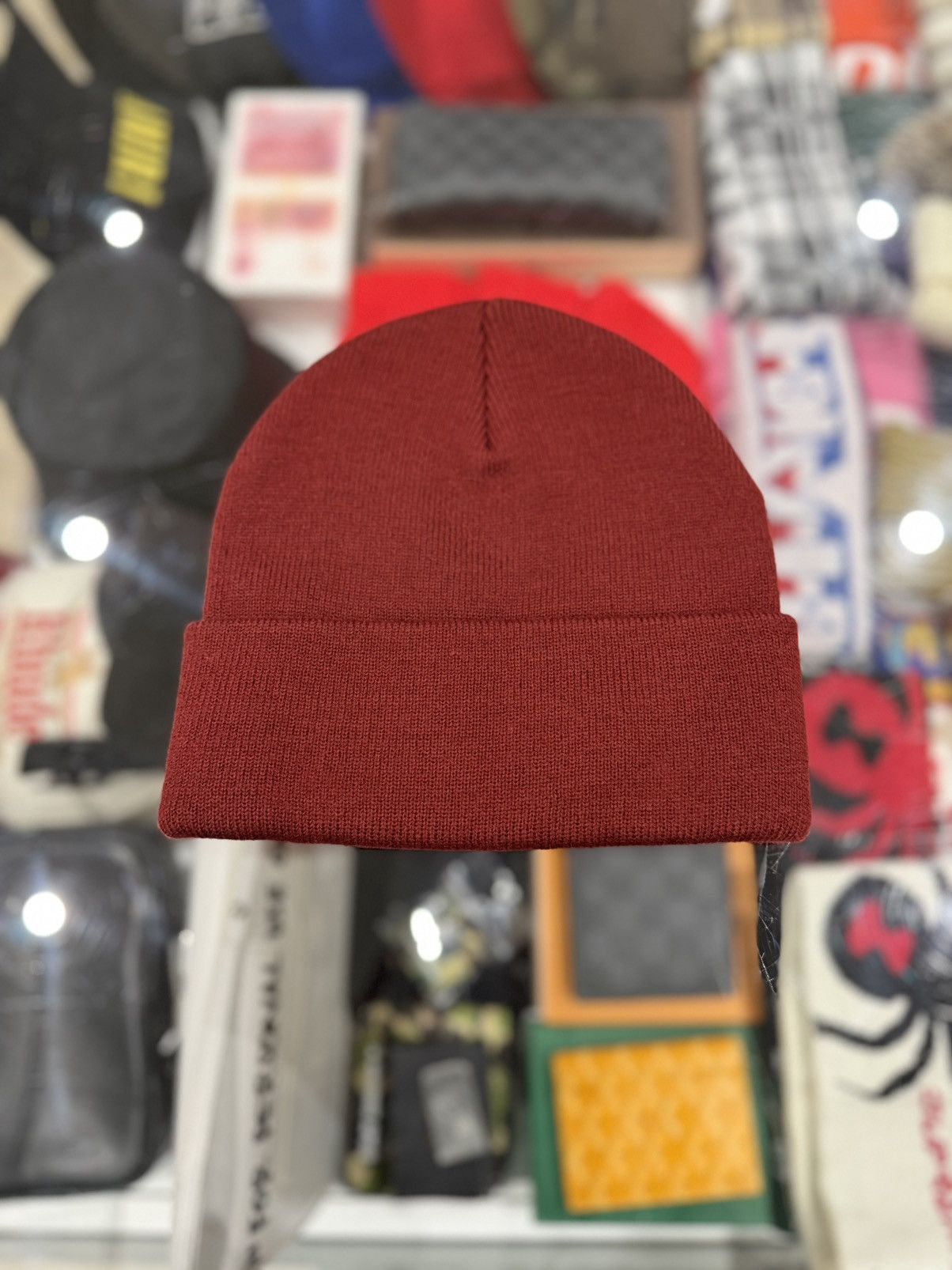 Supreme Supreme Motion Logo Beanie (SS23) Burgundy Size ONE SIZE - 2 Thumbnail