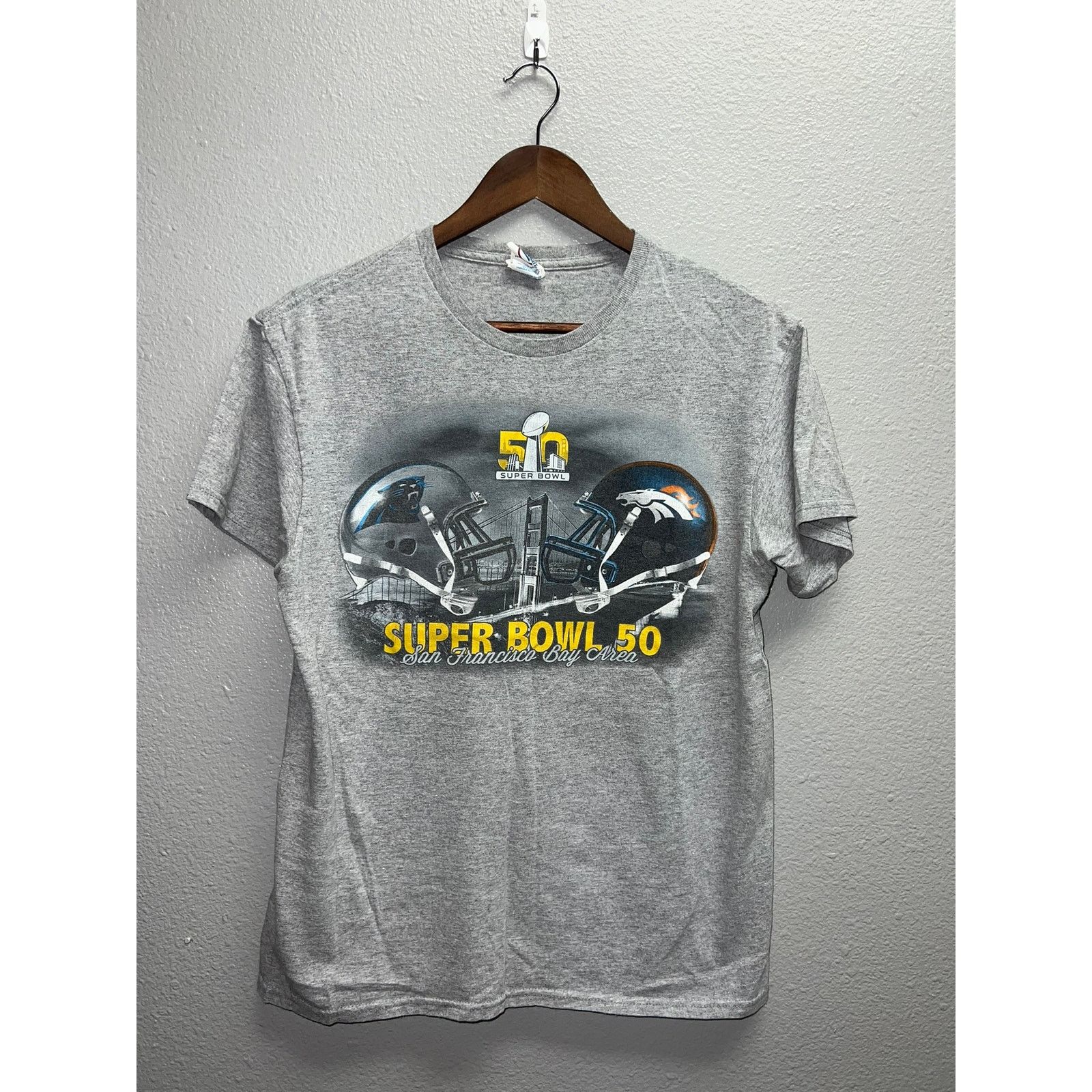 Delta Denver Broncos Superbowl Shirt Super Bowl 50 Panthers Tee M Size US M / EU 48-50 / 2 - 1 Thumbnail