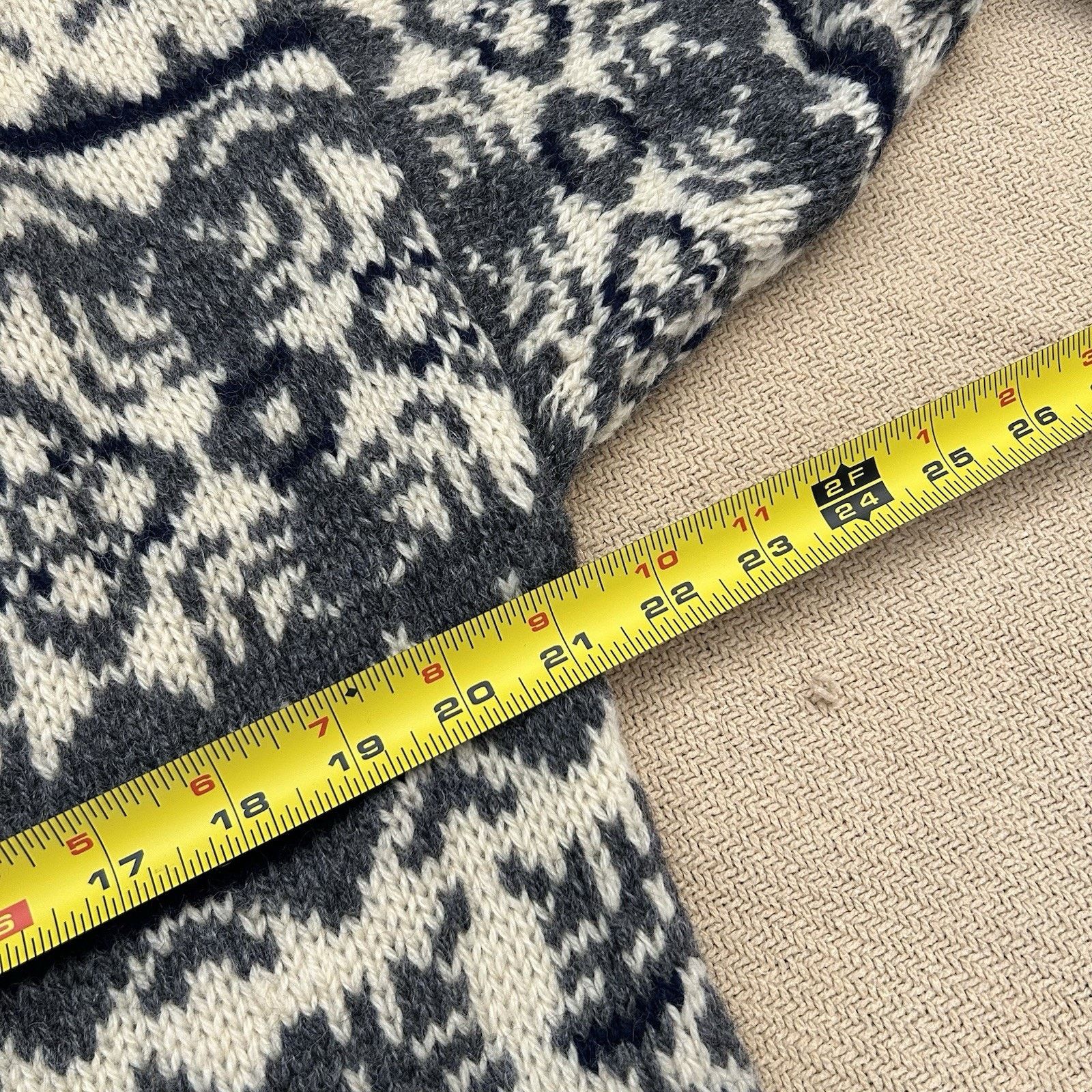 Eddie Bauer × Vintage 90s Shetland Wool Fair Isle Snowflake Cardigan Sweater Large Size US L / EU 52-54 / 3 - 6 Thumbnail