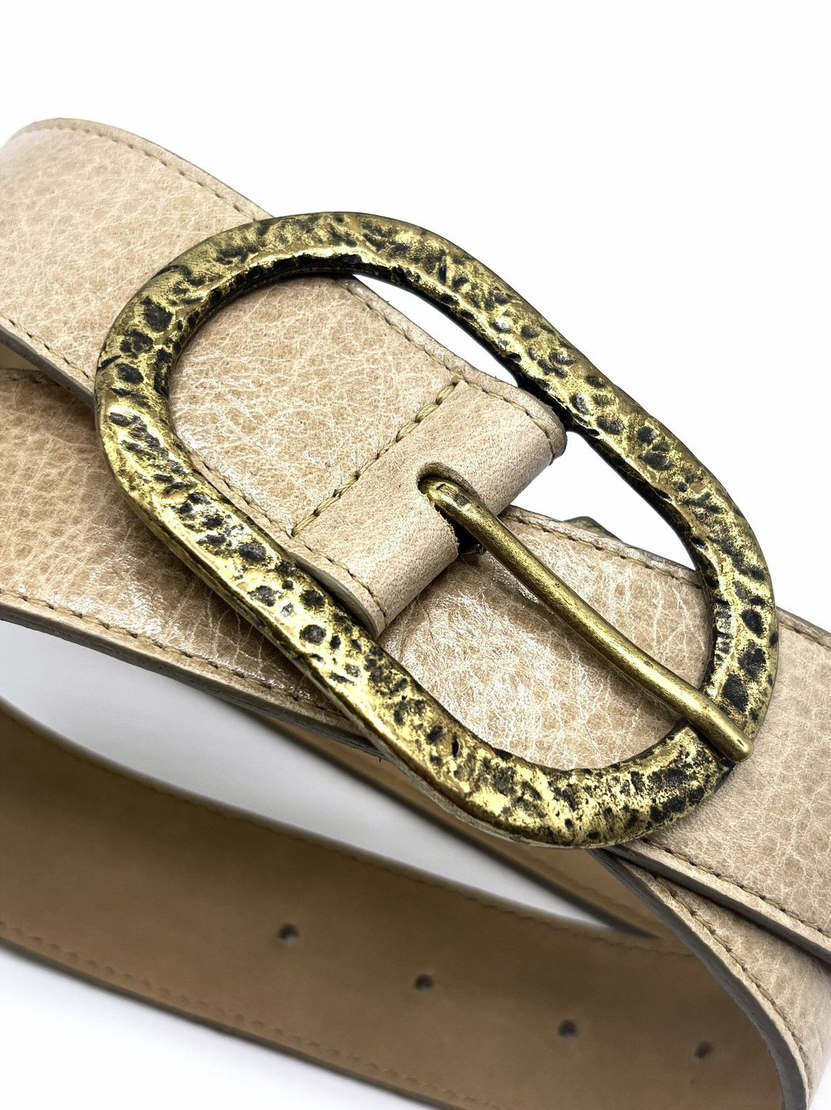 Genuine Leather Leatherock Genuine Leather Brass Belt Size ONE SIZE - 3 Thumbnail