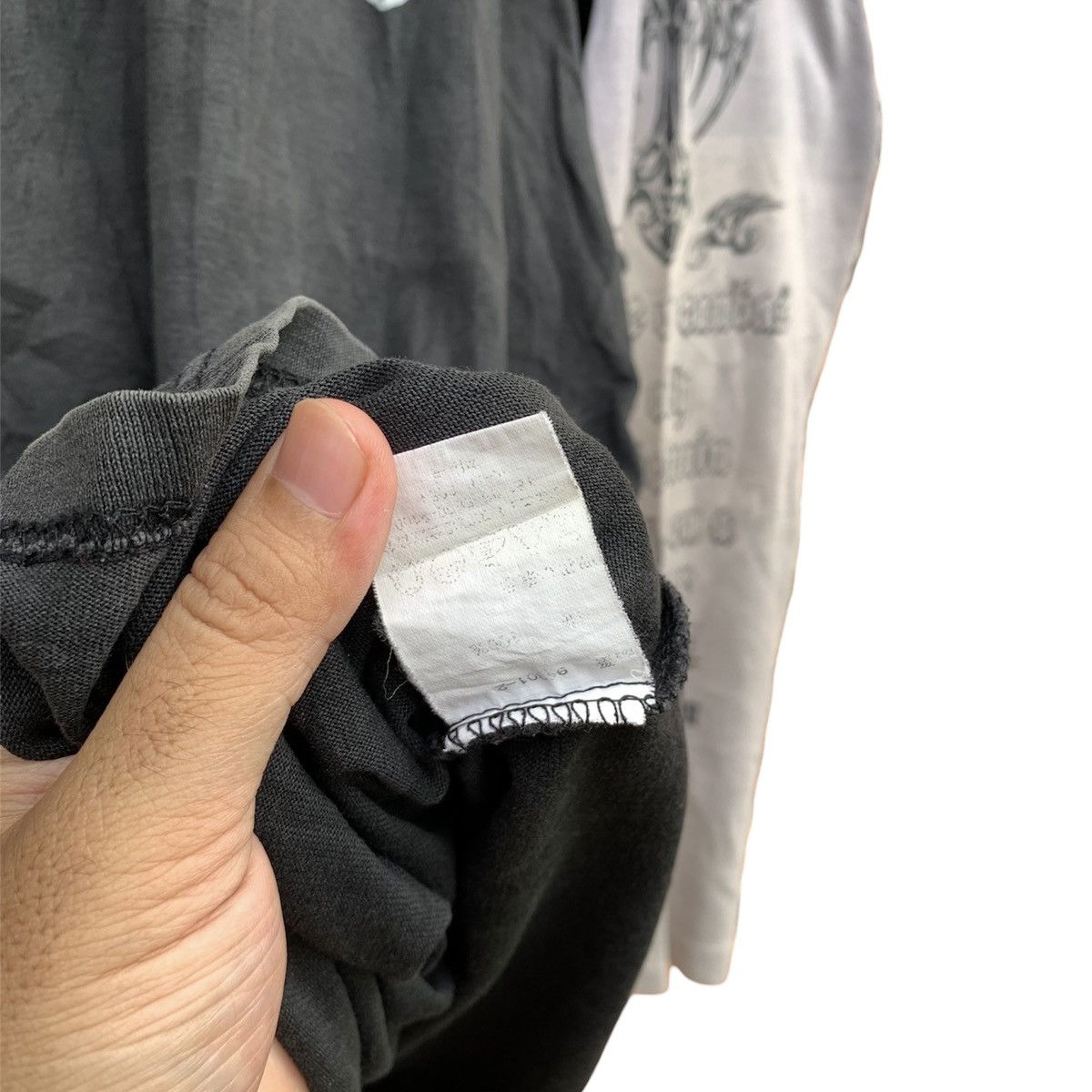 If Six Was Nine × Japanese Brand × Le Grande Bleu (L.G.B.) Crosses japanesbrand y2k poem longsleeave tee Size US L / EU 52-54 / 3 - 9 Thumbnail