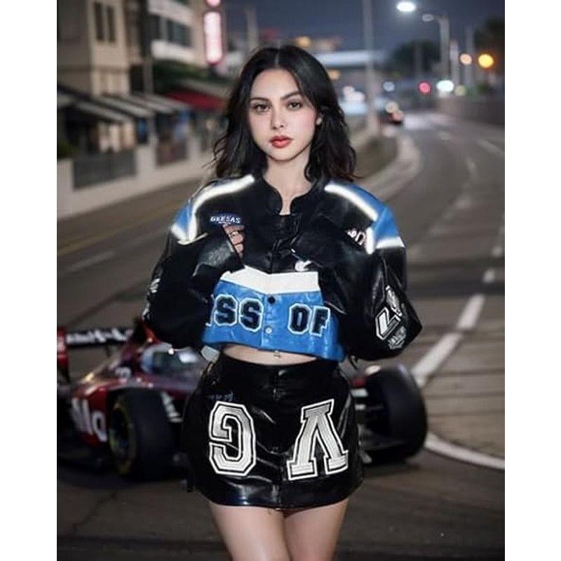 Other Leather Racing Varsity Jackets Oversized Vintage Letterman Size M / US 6-8 / IT 42-44 - 2 Thumbnail