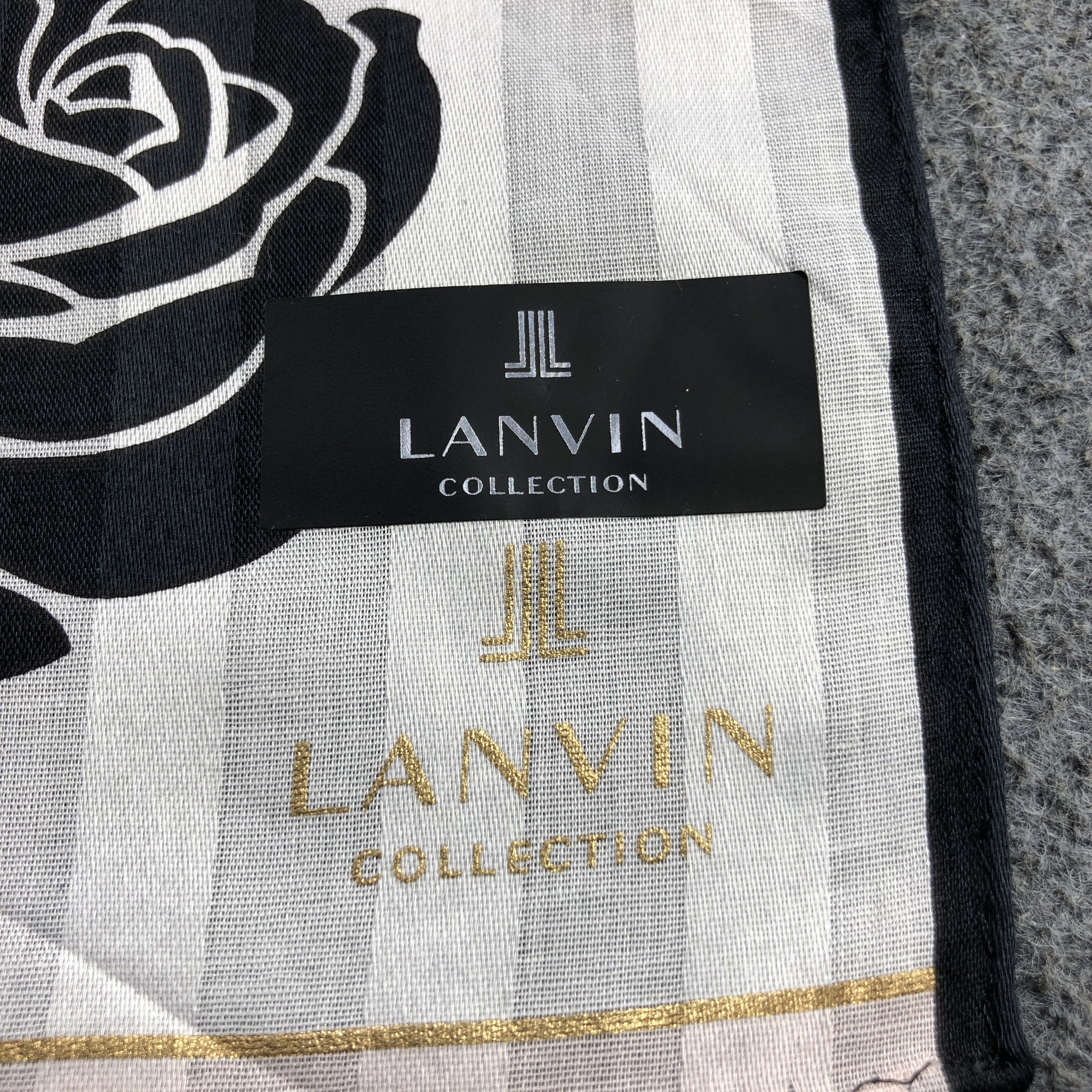 Lanvin × Vintage Lanvin Handkerchief Neckerchief Bandana H2704 Size ONE SIZE - 4 Thumbnail