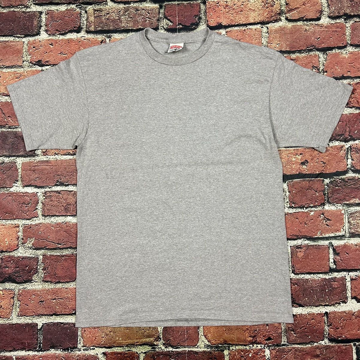 Nutmeg Vintage Blank Gray T Shirt Plain 90s Tee Nutmeg USA Size US XL / EU 56 / 4 - 1 Thumbnail