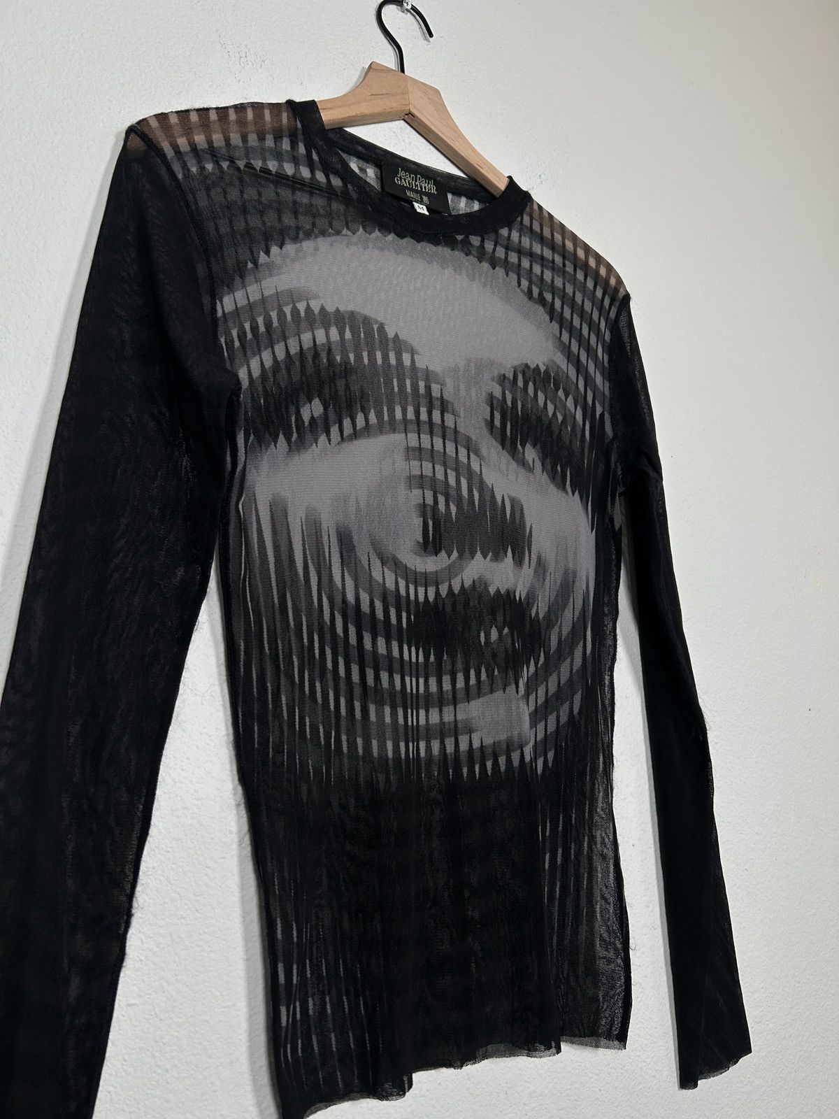 Jean Paul Gaultier SS2001 Marlene Dietrich Illusion Mesh Long Sleeve Size US M / EU 48-50 / 2 - 2 Thumbnail