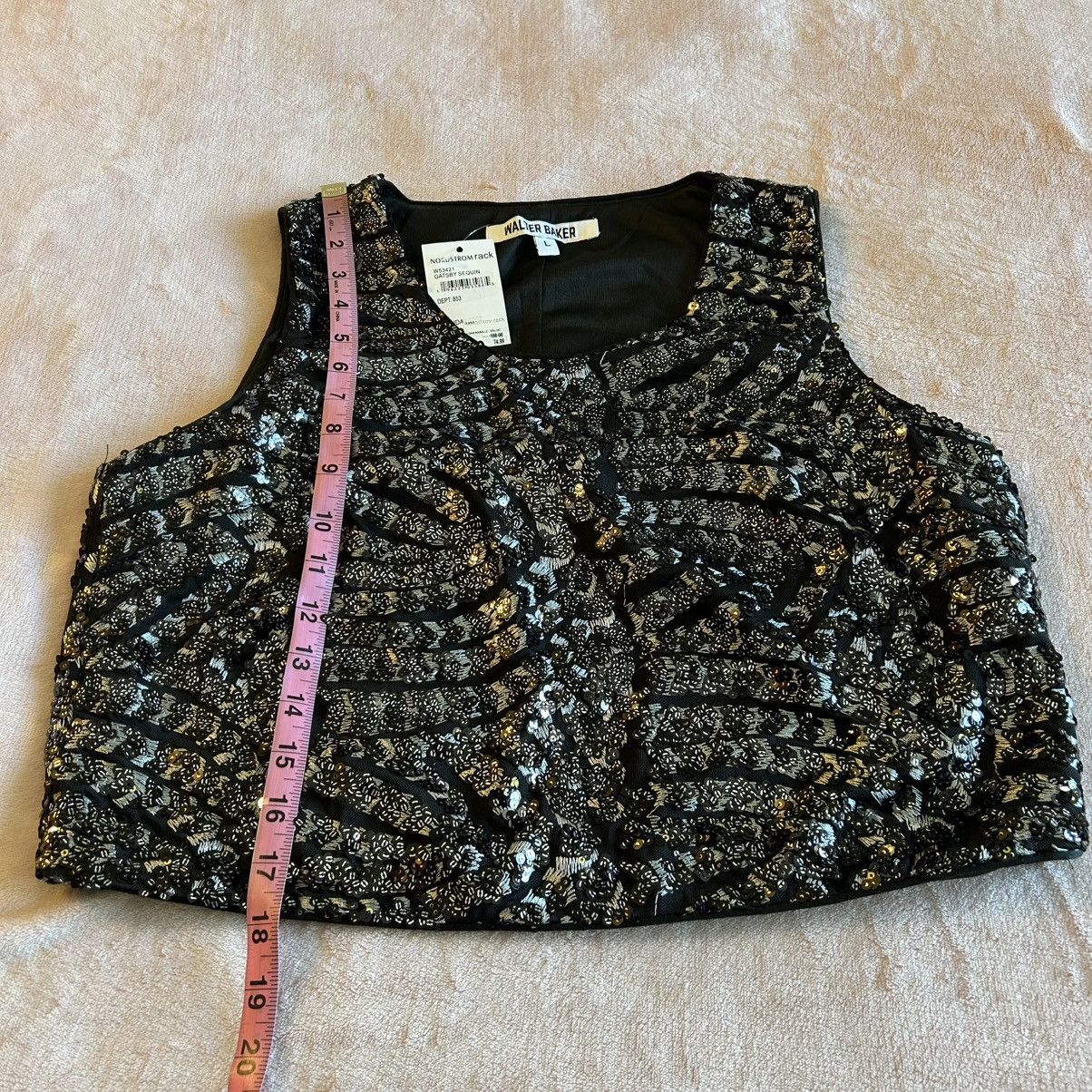 Other Walter Baker Jaylene Gatsby sequined sleeveless top L Size L / US 10 / IT 46 - 7 Thumbnail