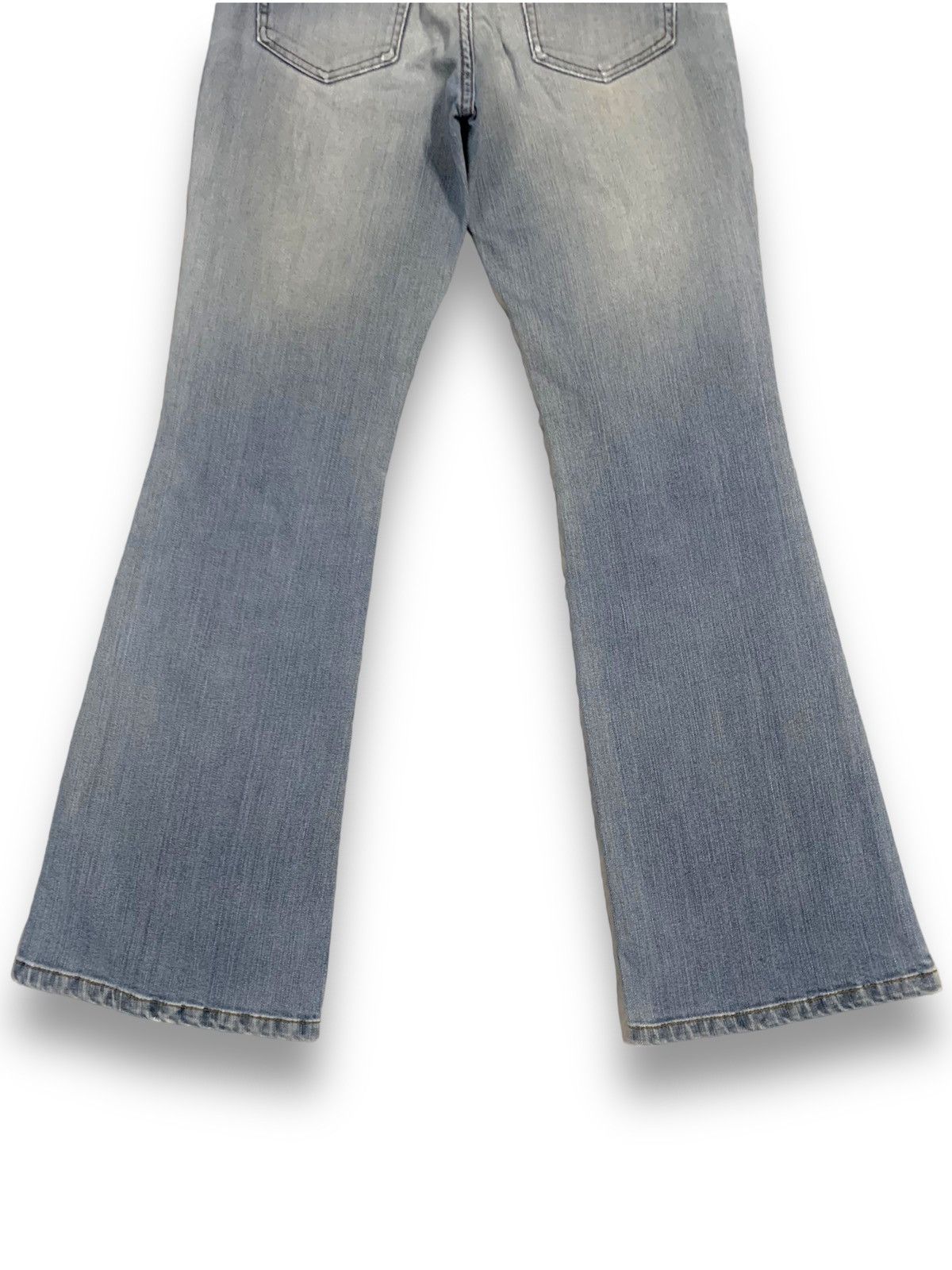 Japanese Brand Vintage Japanese Brand Blue Wash Flare Wide Leg Jeans Size 26" / US 2 / IT 38 - 11 Thumbnail
