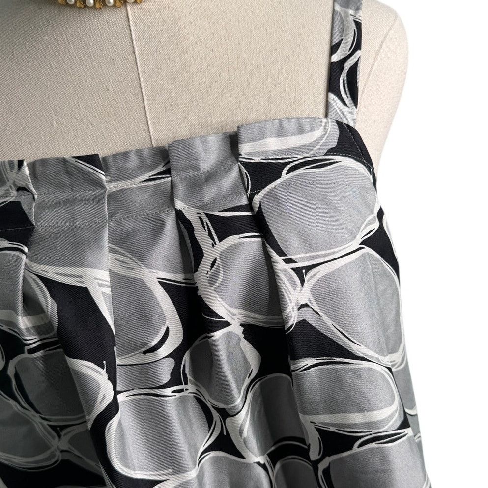Vintage Y2K Ellavie silk geometric adjustable strap blouse size 12 Size XL / US 12-14 / IT 48-50 - 3 Thumbnail