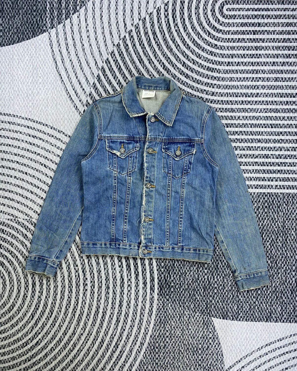 Japanese Brand Vintage Nine Planet Double Pocket Fullbutton Denim Jacket Size US S / EU 44-46 / 1 - 1 Thumbnail