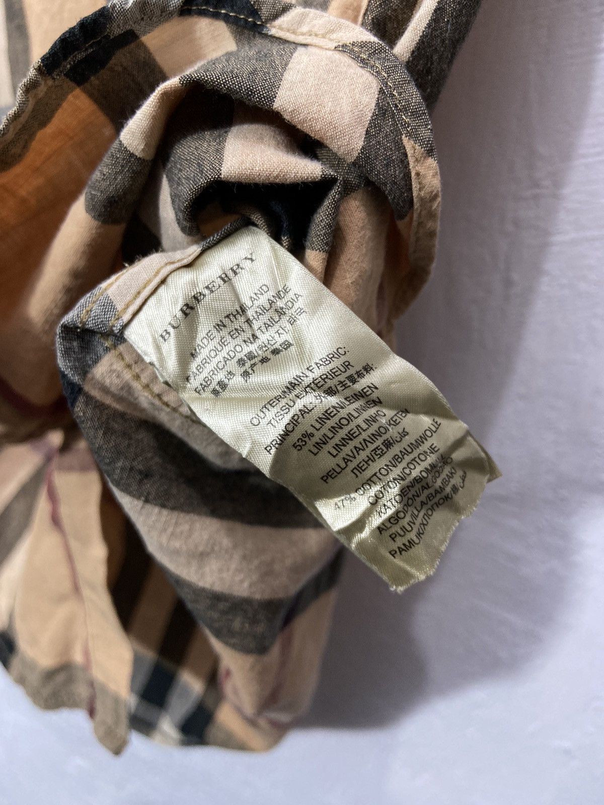 Burberry × Vintage Burberry Nova Check Shirt Size XS / US 0-2 / IT 36-38 - 6 Thumbnail