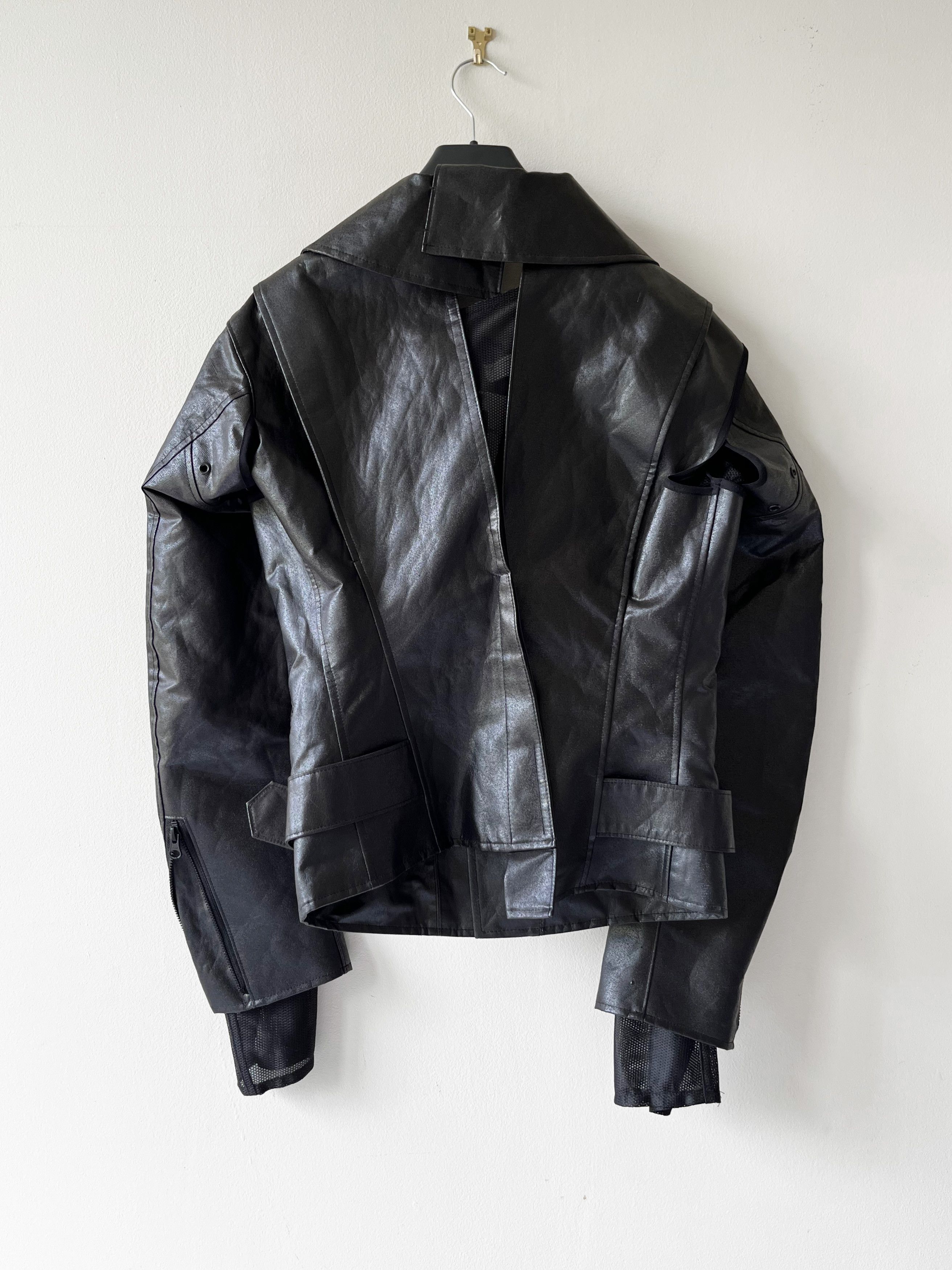 Junya Watanabe Junya Watanabe AD2023 Waxed Biker Perfecto Jacket Size S / US 4 / IT 40 - 3 Thumbnail