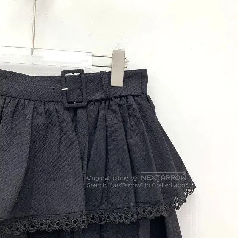 Alexander McQueen Alexander McQueen Black Cotton Ruffled Skirt . Size 26" / US 2 / IT 38 - 3 Thumbnail