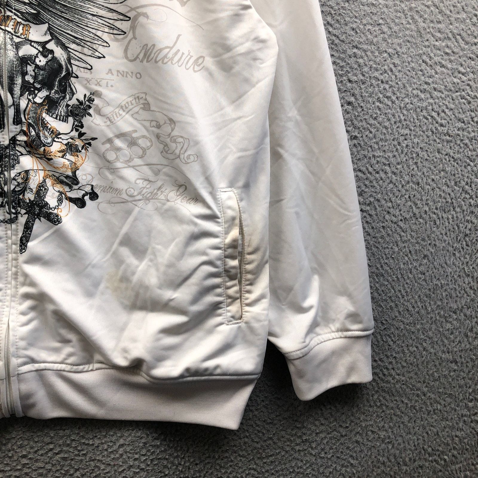 Other MMA Elite Skull Wings Track Jacket Mens Large Long Sleeve Size US L / EU 52-54 / 3 - 10 Thumbnail