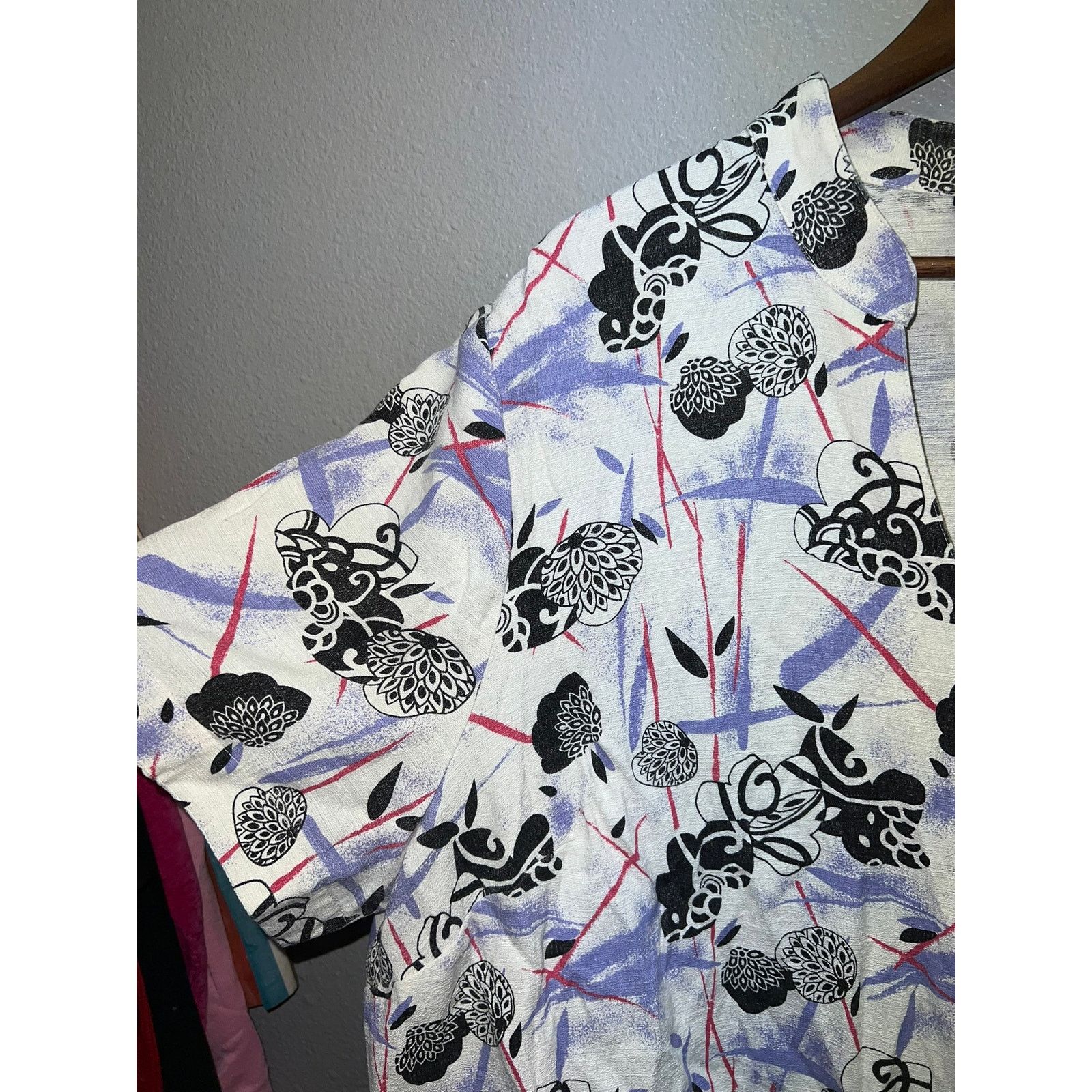 Vintage Womens Maggie Barnes Button Down Top Shirt White Rayon 2X Size XXL / US 16-18 / IT 52-54 - 4 Thumbnail