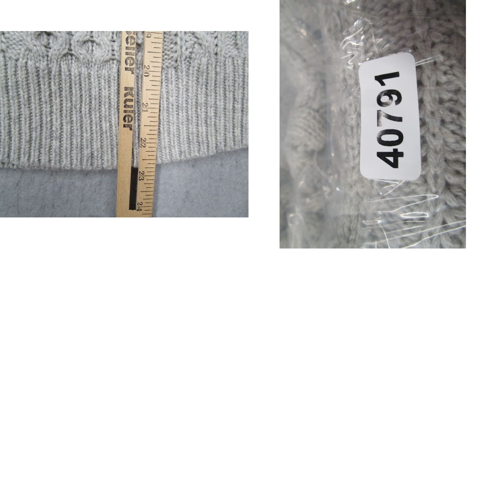 J.Crew J Crew Women's Gray Medium Cable Knit Pullover Sweater Long Sleeve Size M / US 6-8 / IT 42-44 - 8 Thumbnail