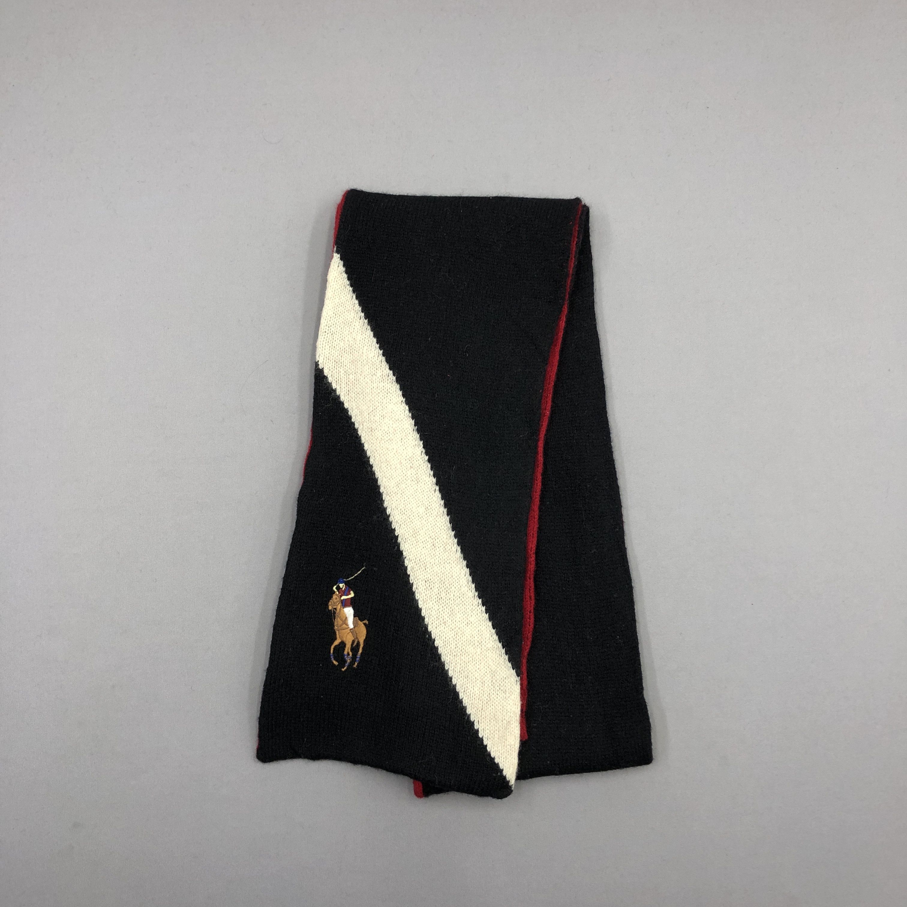 Polo Ralph Lauren × Ralph Lauren × Vintage Vintage Polo Ralph Lauren Scarf Knit Muffler Wool Scarves Size ONE SIZE - 3 Thumbnail