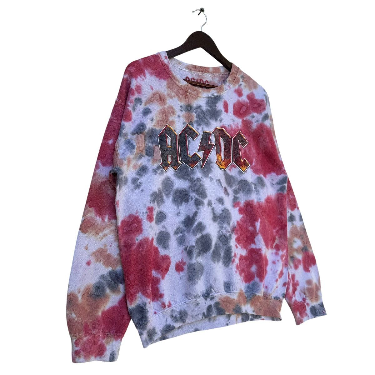 AC/DC × Band Tees Tye Dye ACDC Rock Band Sweatshirt Size US M / EU 48-50 / 2 - 2 Thumbnail
