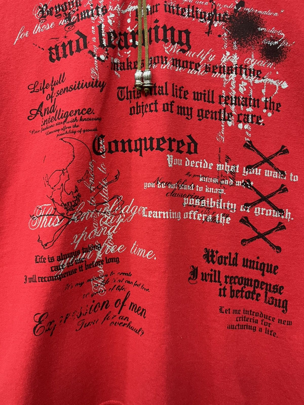 Punk and Yo 🔥💀Beaumont Carr Punk Poem Laced V-Neck Sleeveless y2k Tee Size US M / EU 48-50 / 2 - 11 Thumbnail