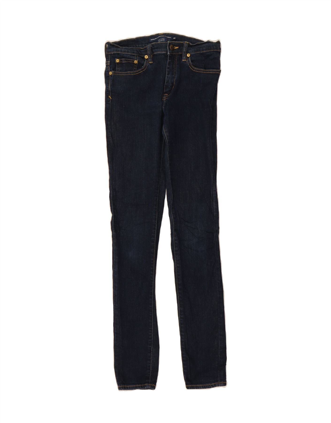 Ralph Lauren Womens Skinny Jeans W29 L32 Navy Blue Cotton Size 42" / US 20 - 1 Thumbnail