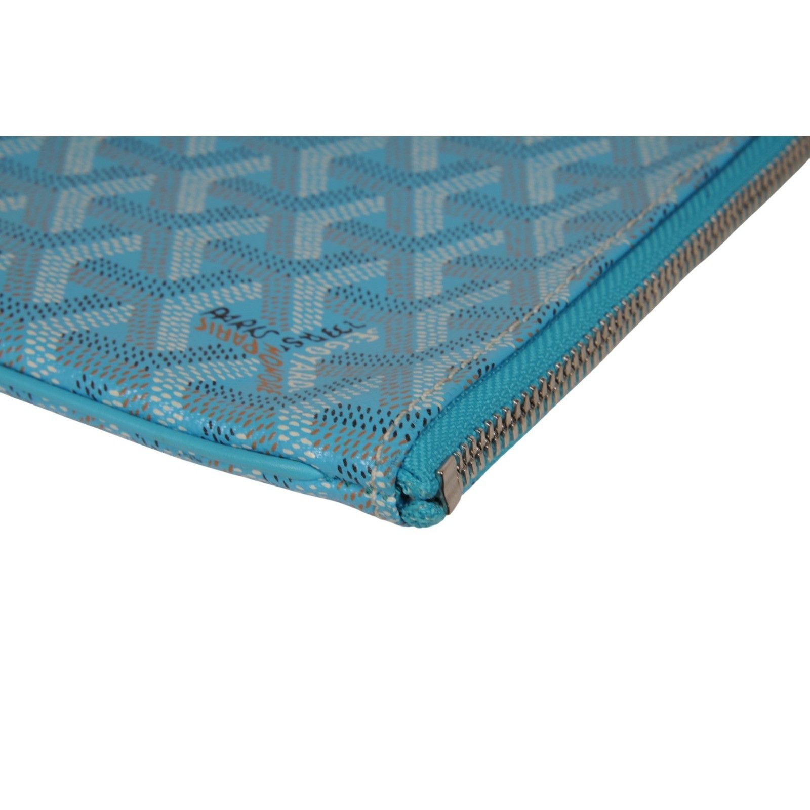 Goyard Senate MM Pouch Turquoise Blue Clutch Coated Canvas - 02643 Size ONE SIZE - 10 Thumbnail