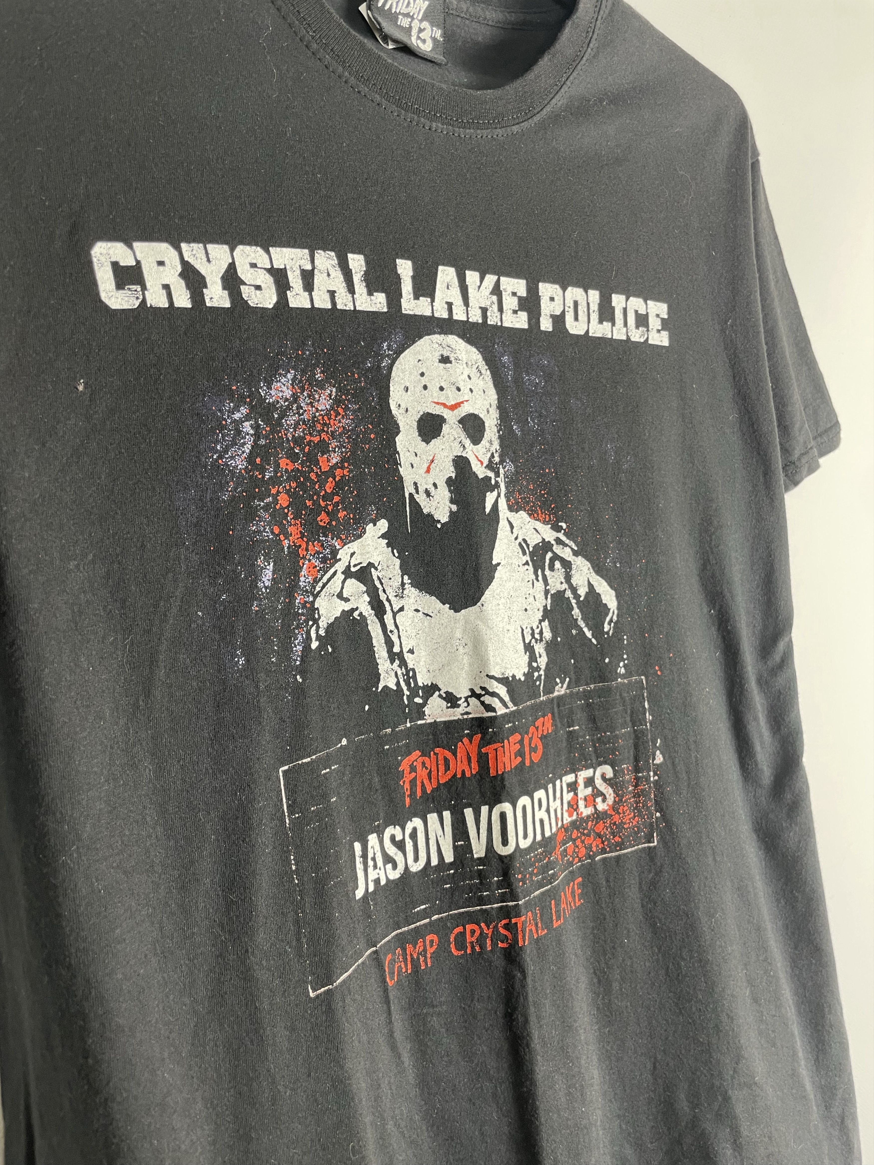 Band Tees Vintage Y2K FRIDAY THE 13 Face Blood DEAD Creepy Horror Tee Size US M / EU 48-50 / 2 - 4 Thumbnail