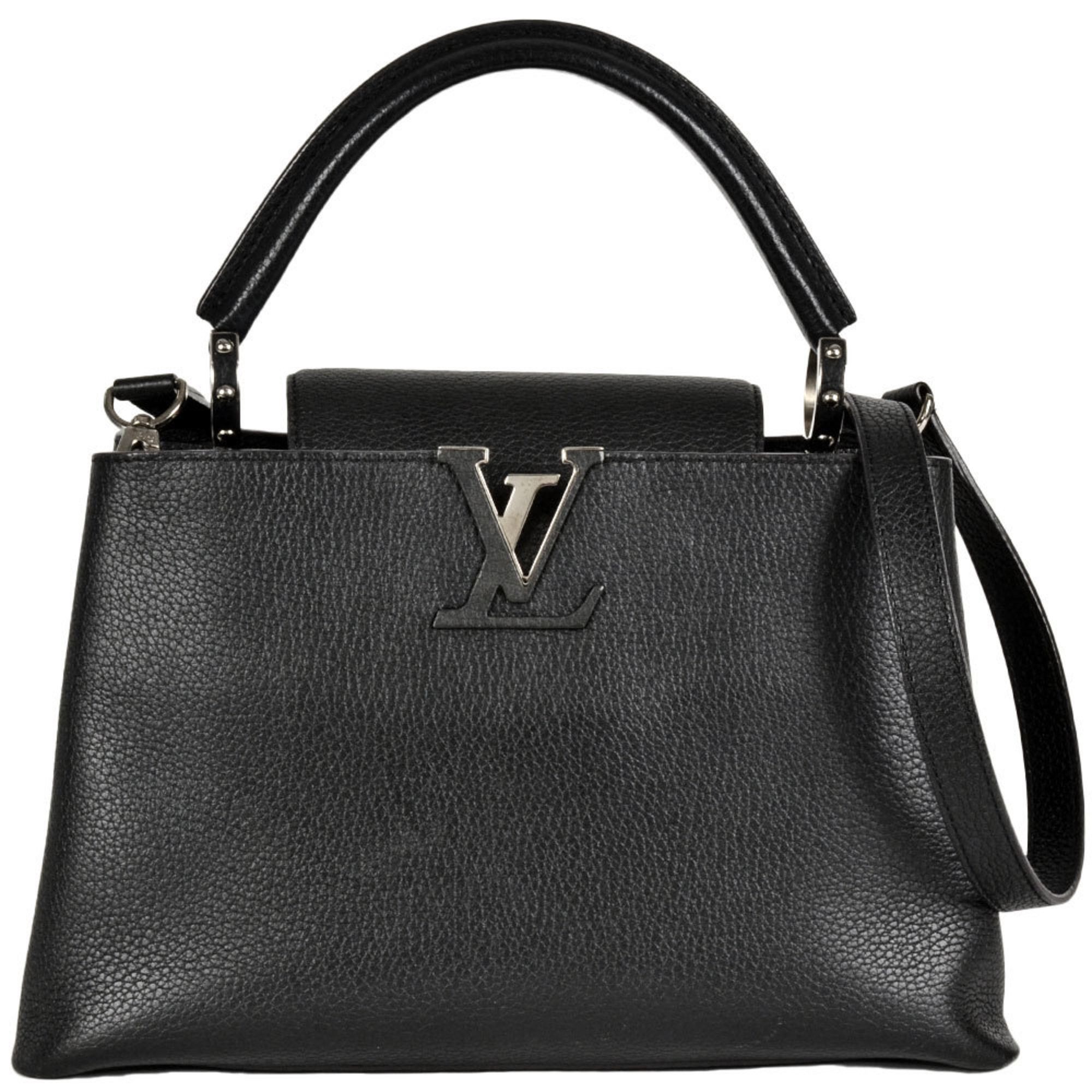 Louis Vuitton Louis Vuitton Capucines MM Handbag Leather M42242 Noir SP4177 Women's Size ONE SIZE - 1 Thumbnail