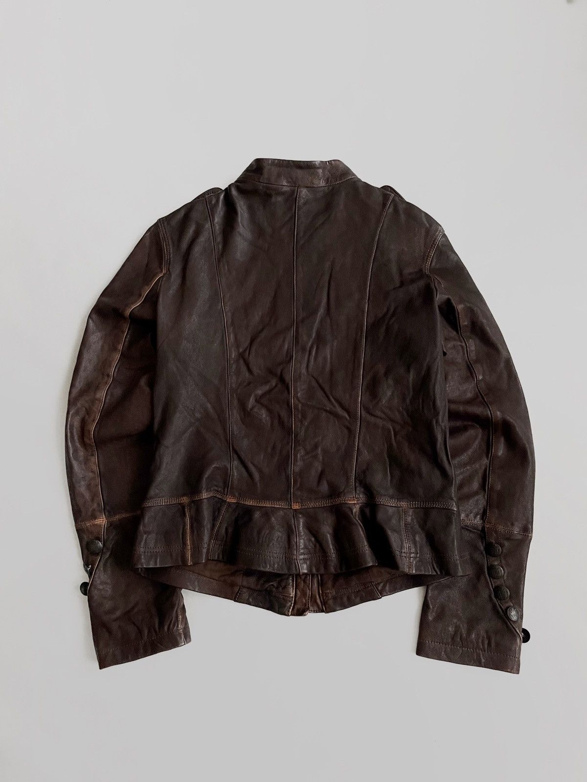 Other Hunkidory boho leather brown jacket 2000s Size S / US 4 / IT 40 - 6 Thumbnail