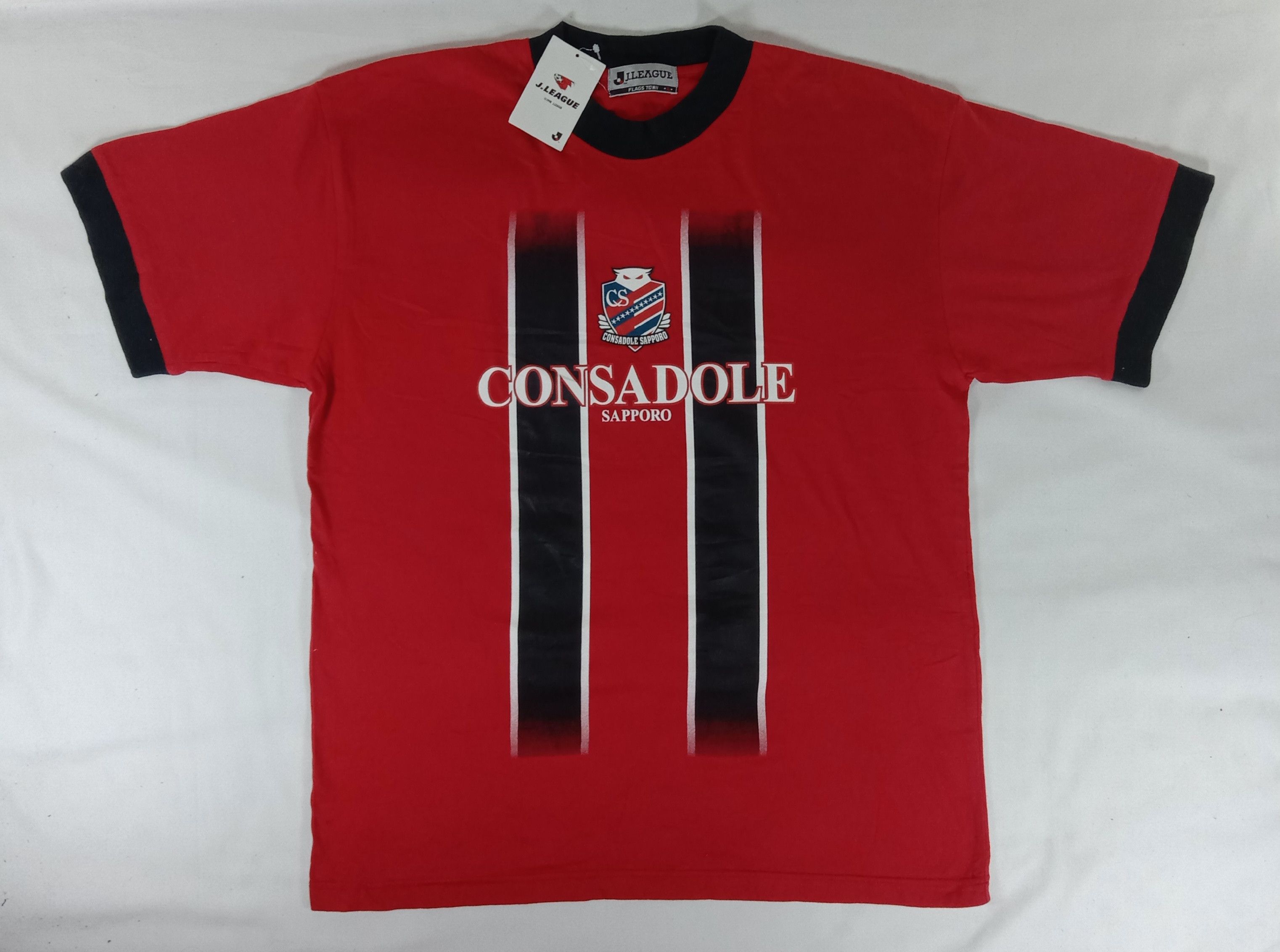 Japanese Brand Vintage J.League x Consadole Sapporo Fan Tee Size US XL / EU 56 / 4 - 1 Thumbnail