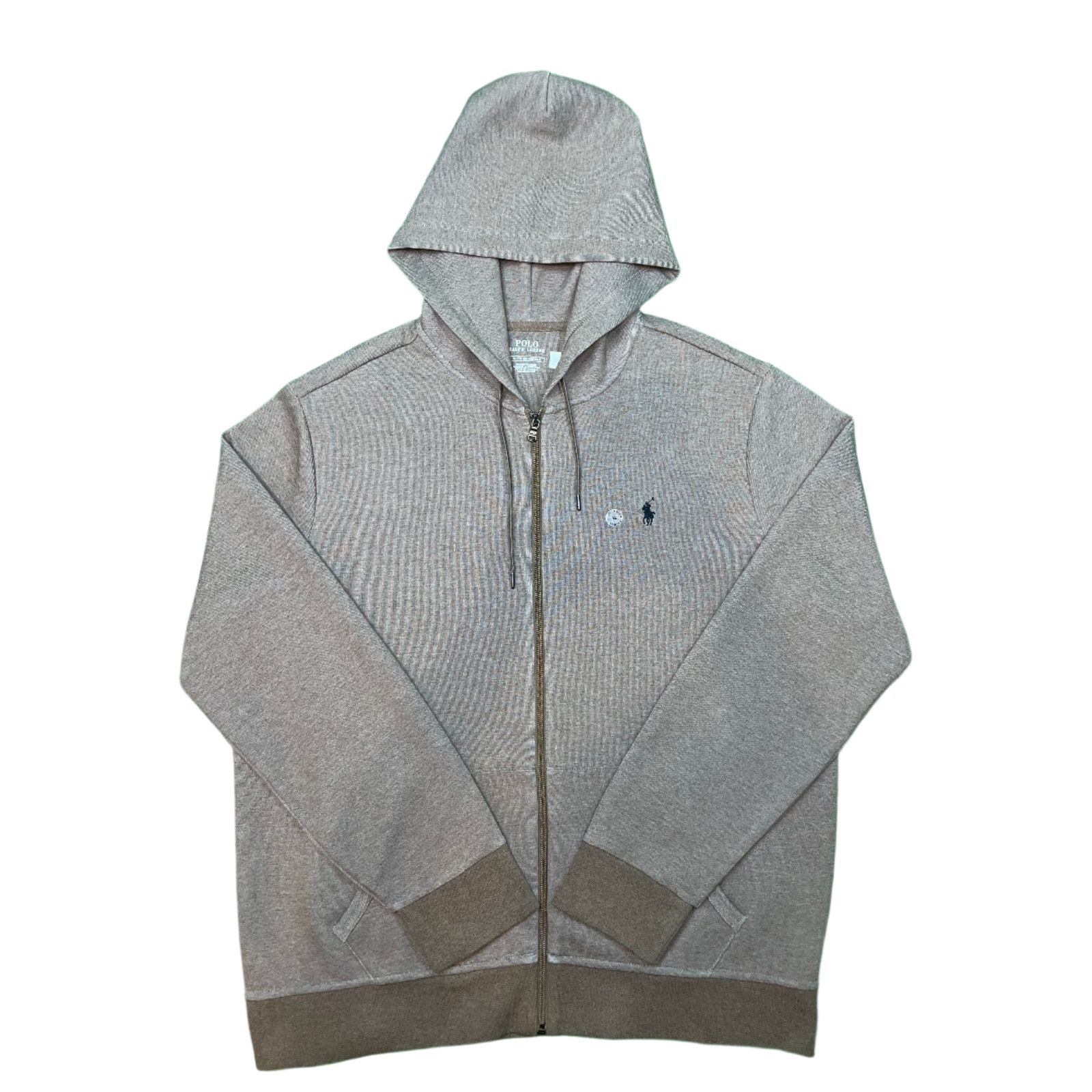 Polo Ralph Lauren Polo Brown Zip Up Hoodie Size US XL / EU 56 / 4 - 1 Thumbnail