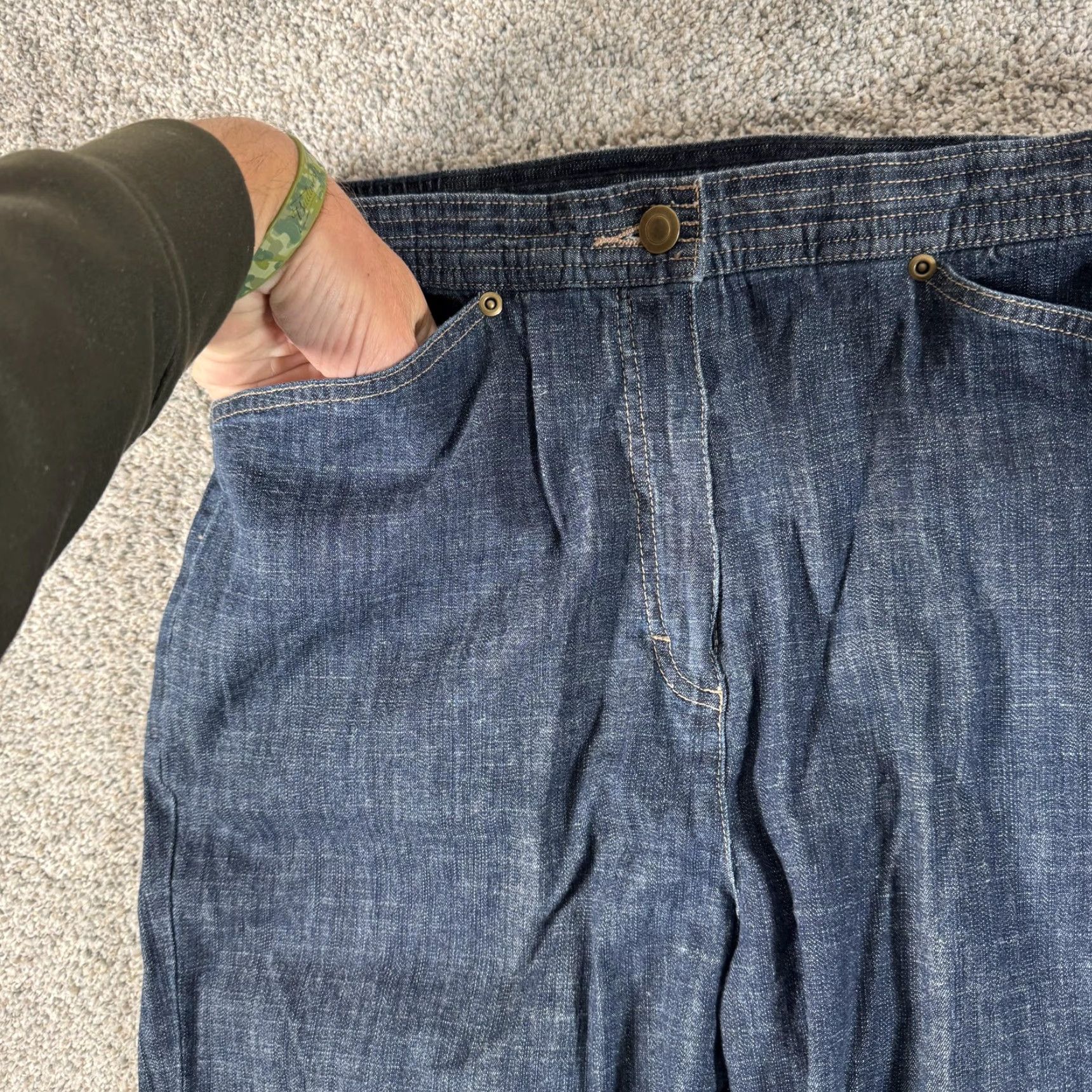 Vintage VINTAGE Napa Valley Jeans 10 High Rise Straight Leg Women’s Blue Denim Cotton Spandex 90s Coastal Grandmaccore Jeans Size 32" / US 10 / IT 46 - 6 Thumbnail