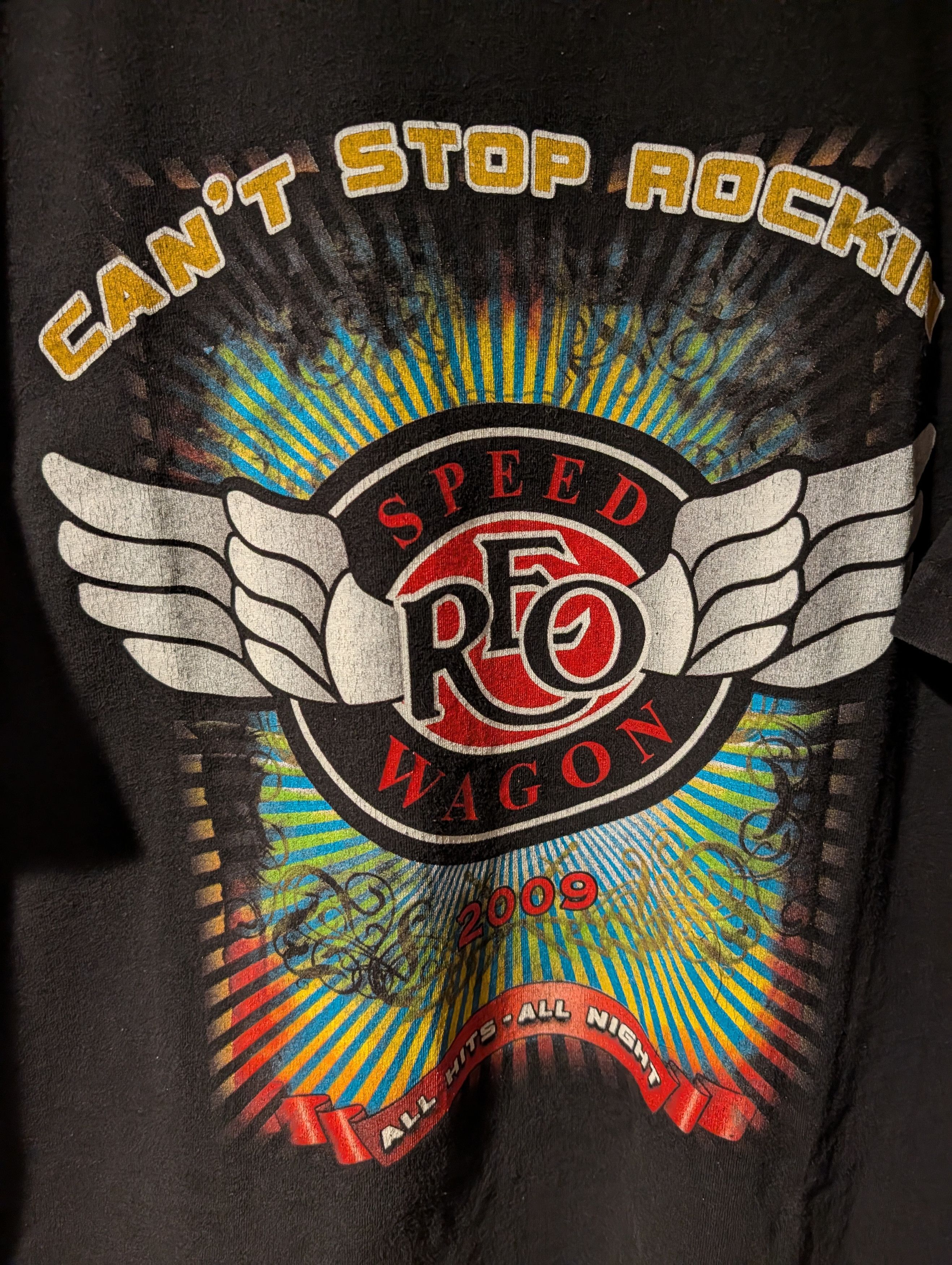 Band Tees REO Speedwagon 2009 Tour T Shirt Can't Stop Rockin Bayside Size US XXL / EU 58 / 5 - 2 Thumbnail