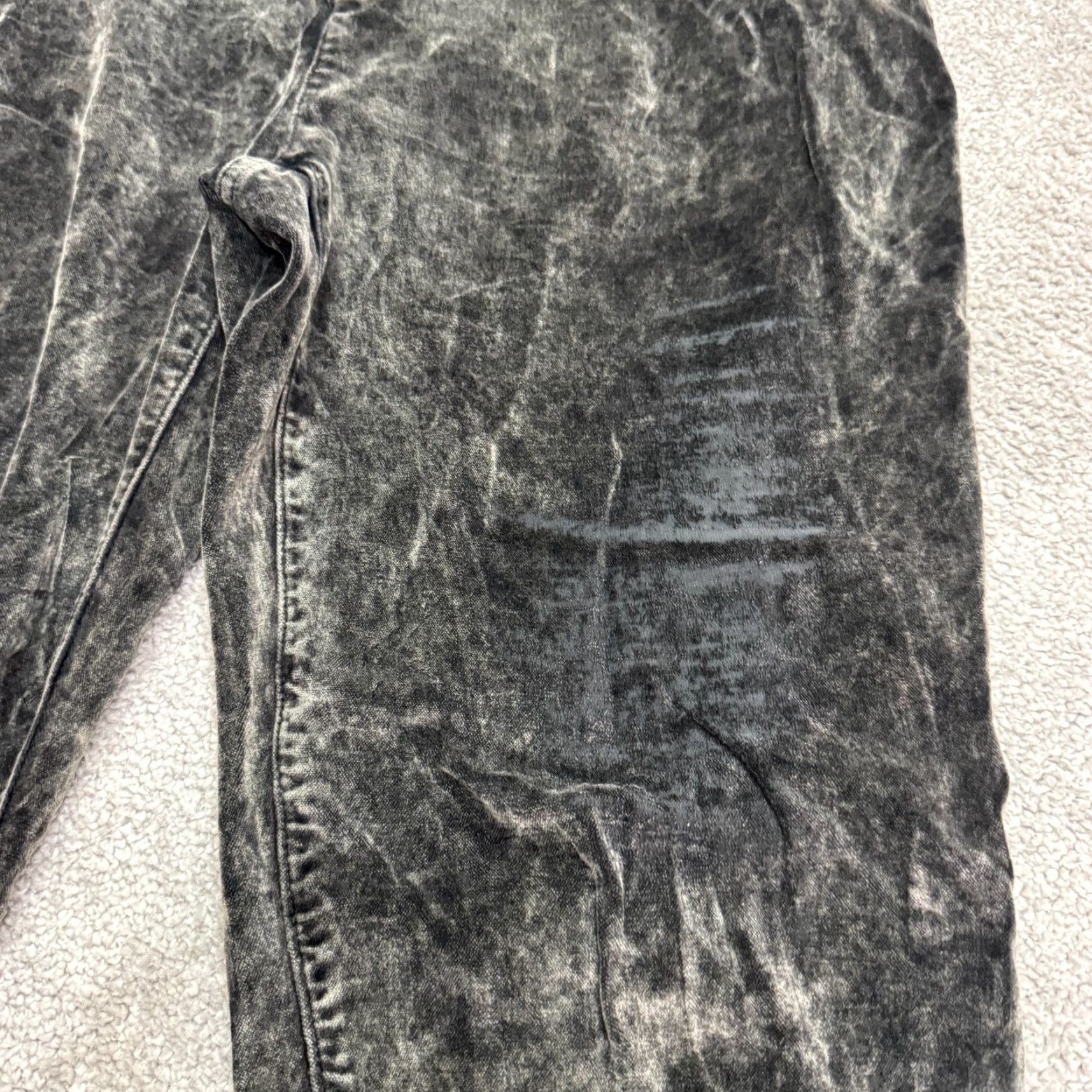 Eileen Fisher VINTAGE Eileen Fisher Womens Jeans Stretch Velour Acid Washed Black 12P High Rise 32x28 Streetwear Casual Size 34" / US 12 / IT 48 - 5 Thumbnail