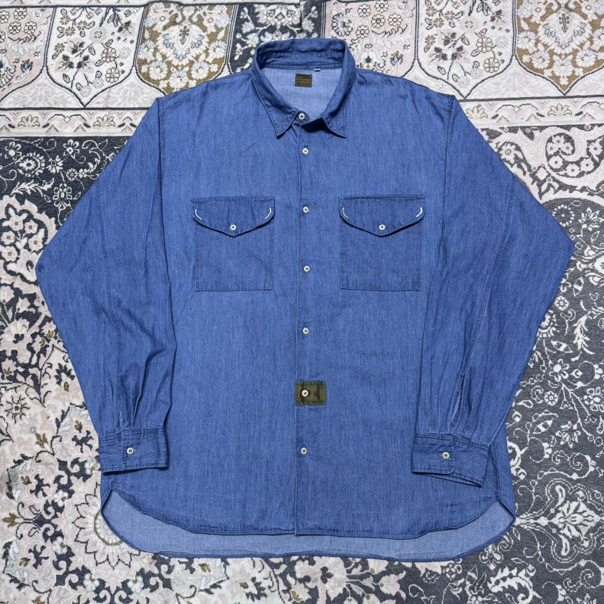 Boneville Vintage 80s Boneville Denim Shirt Oversized Mossimo Osti Size US L / EU 52-54 / 3 - 3 Thumbnail