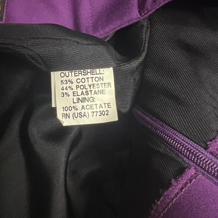 Zara Zara Basic Women's Purple Mini Skirt with Zipper Pockets Size 29" - 3 Thumbnail