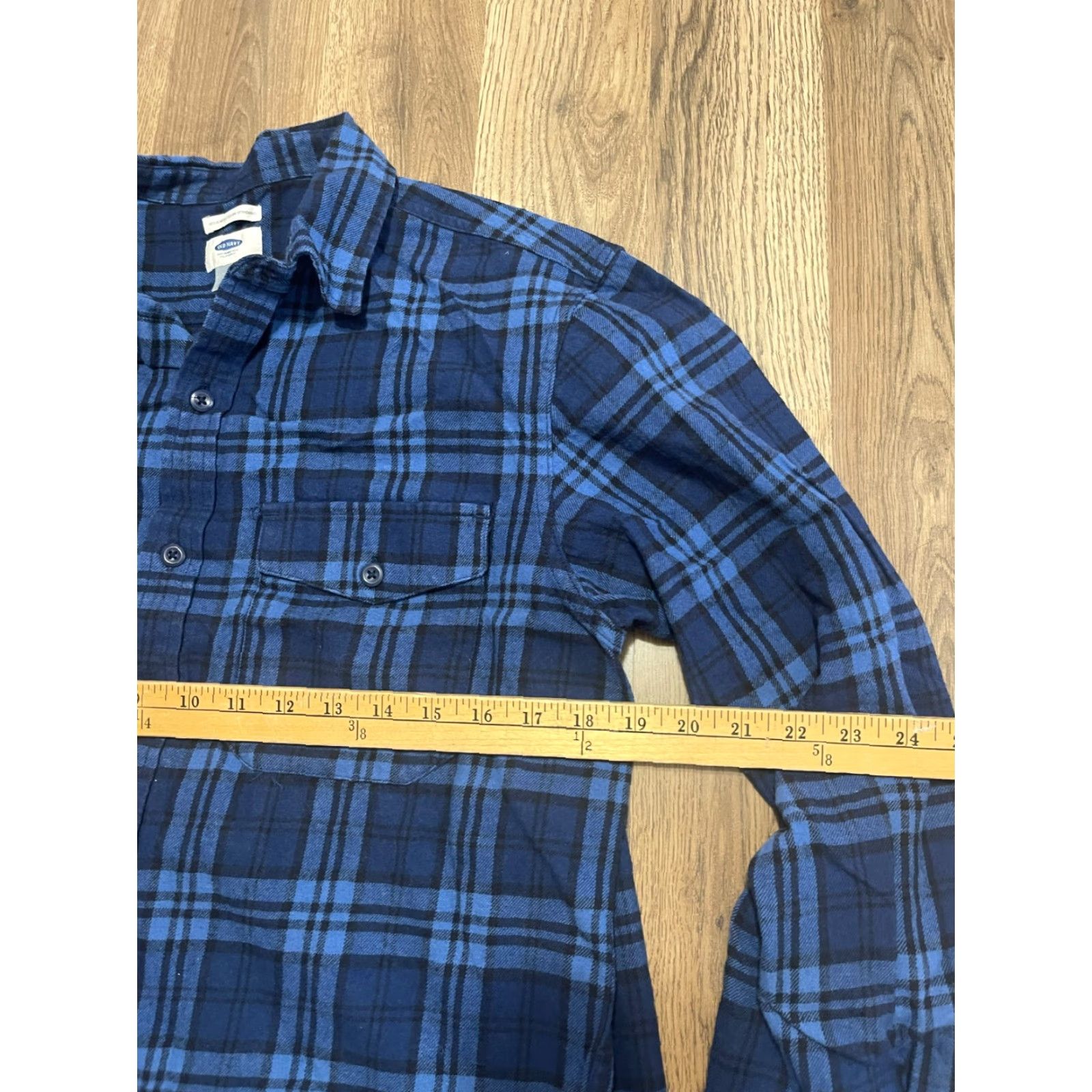 Old Navy Old Navy Shirt Men’s Size M Blue Black Plaid Button Up Regular Fit Long Sleeve Casual Shirt Size US M / EU 48-50 / 2 - 5 Thumbnail