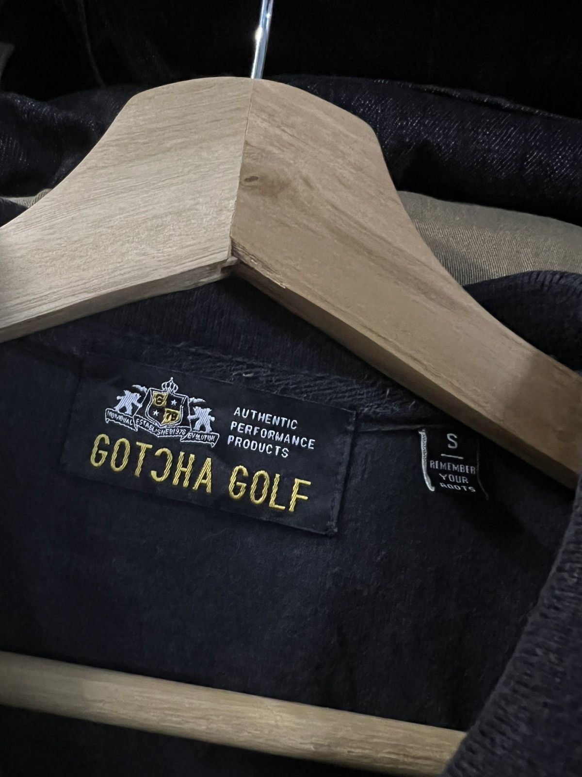 Gotcha × Punk and Yo × Seditionaries GOTCHA GOLF EMBROIDERY FADED BLACK SHIRT RARE Size US S / EU 44-46 / 1 - 11 Thumbnail