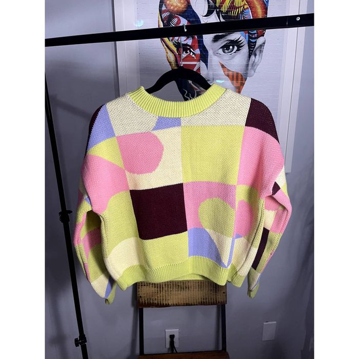 Topshop colorblock shop sweater