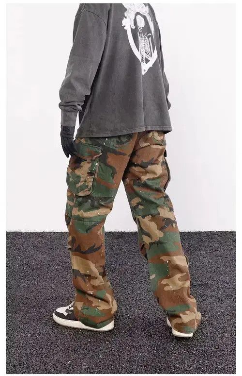 Designer × Japanese Brand × Vintage skate hiphop paint cargo pants Size US 32 / EU 48 - 3 Thumbnail