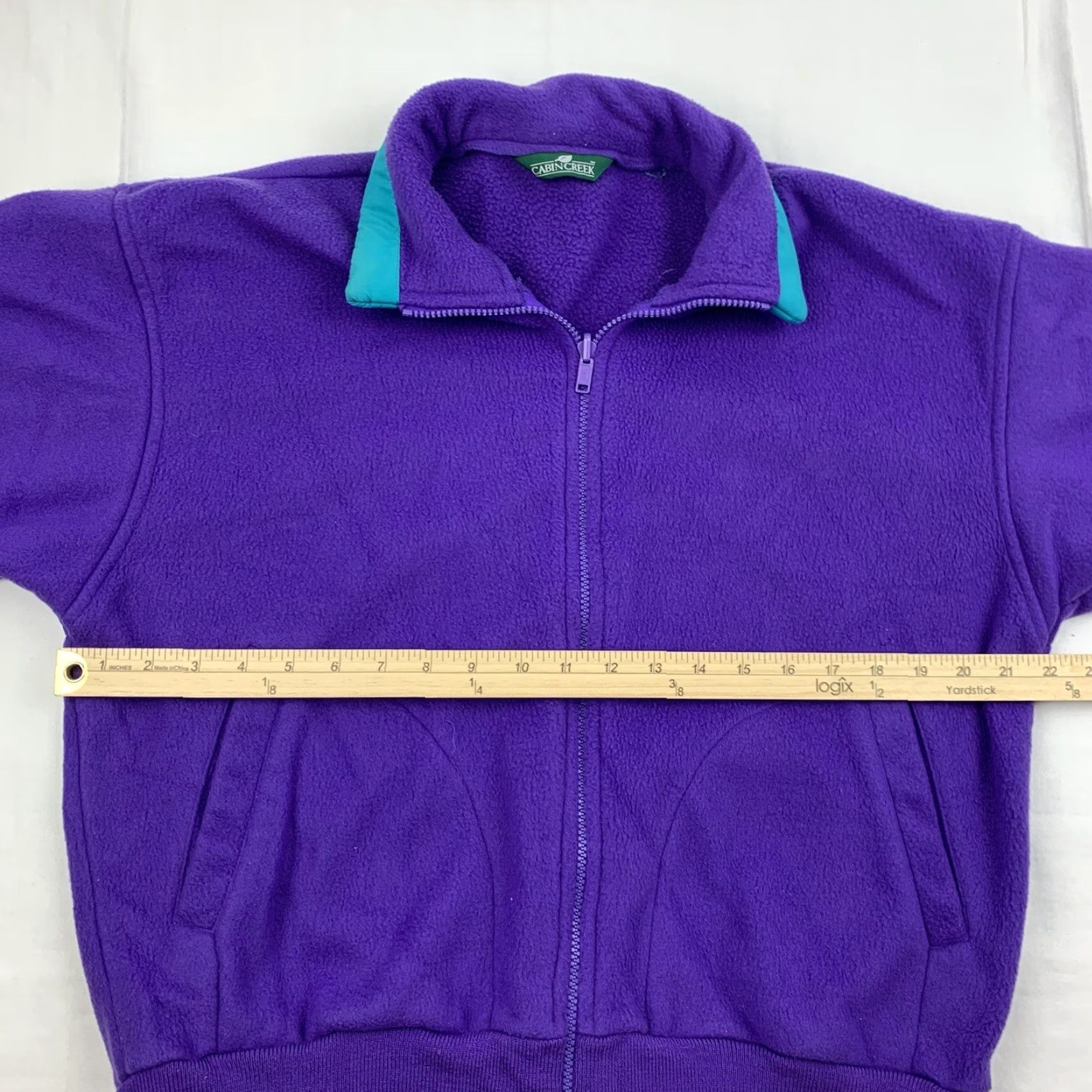 Vintage VINTAGE Cabin Creek Jacket Womens Medium Purple Fleece Full Zip Outdoors Size M / US 6-8 / IT 42-44 - 6 Thumbnail