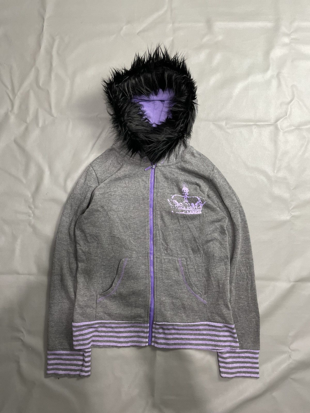 Hysteric Glamour Sunblaze Skull Crown Fur Hoodie Size M / US 6-8 / IT 42-44 - 1 Thumbnail