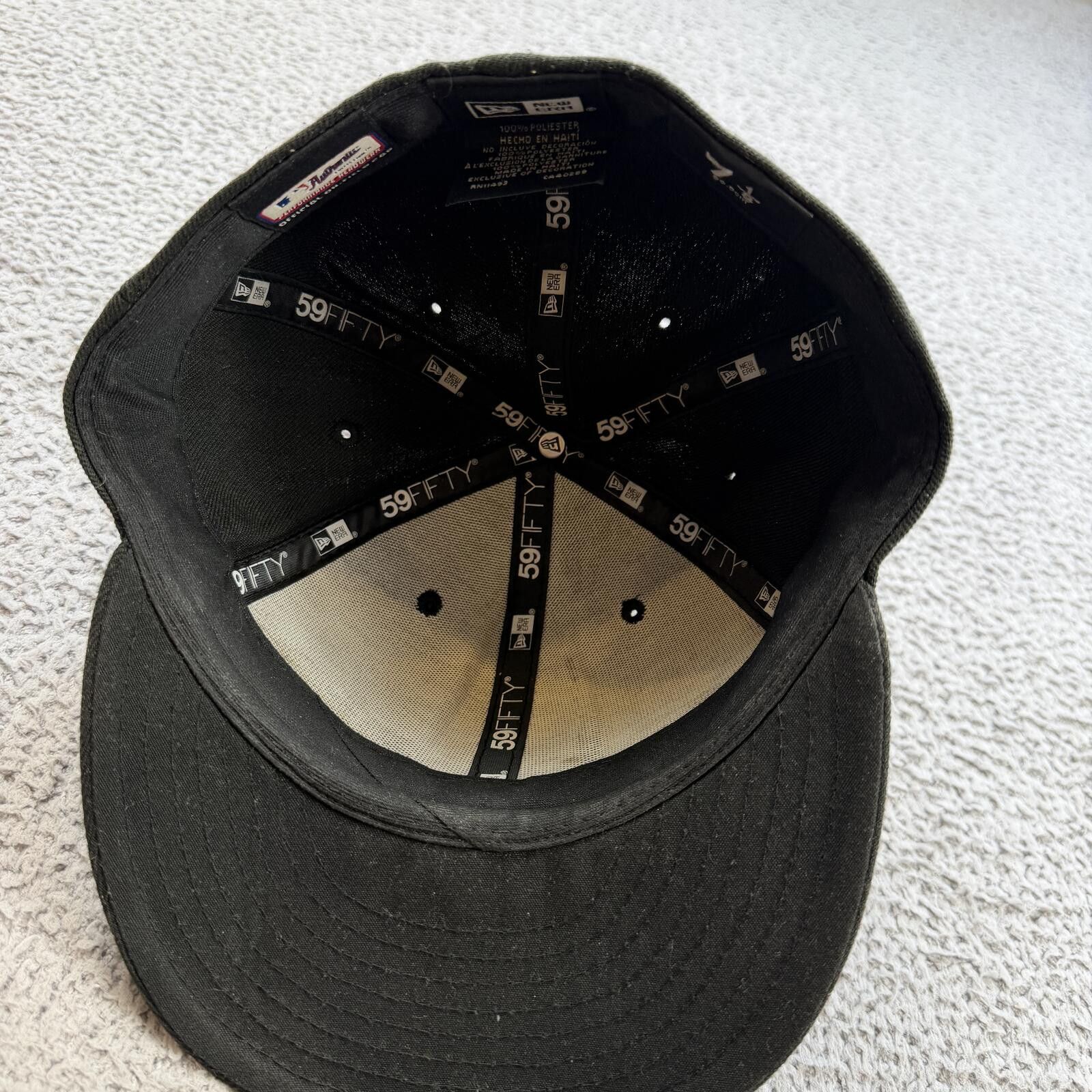New Era Chicago White Sox New Era 59FIFTY Fitted Hat Black 7 1/8 MLB Size ONE SIZE - 5 Thumbnail