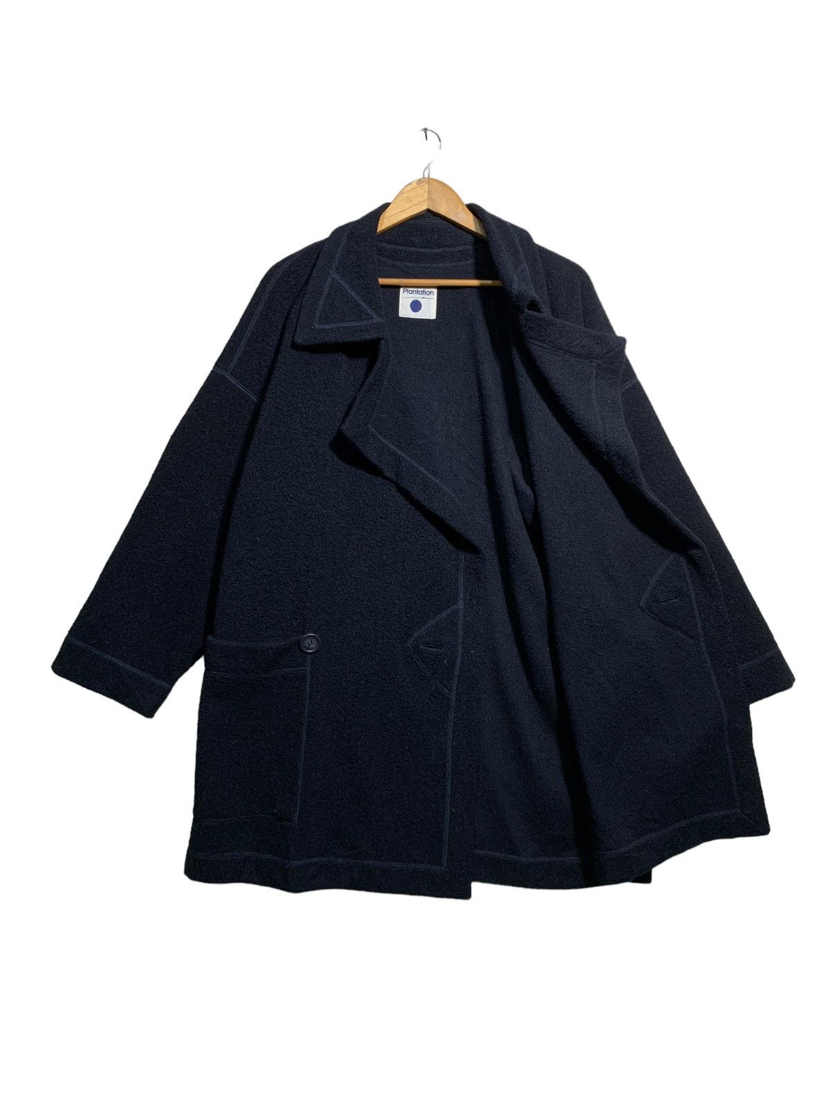 Issey Miyake 🔥PLANTATION WOOL ONE BUTTON BATWING COATS Size US L / EU 52-54 / 3 - 5 Thumbnail