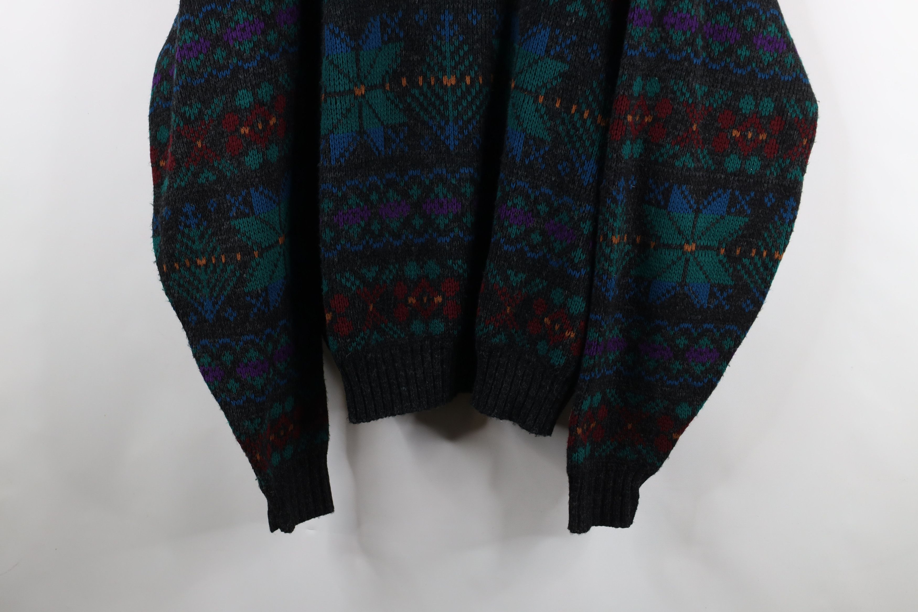 Vintage Vintage 90s Streetwear Fair Isle Knit Crewneck Sweater USA Size US XXL / EU 58 / 5 - 3 Thumbnail