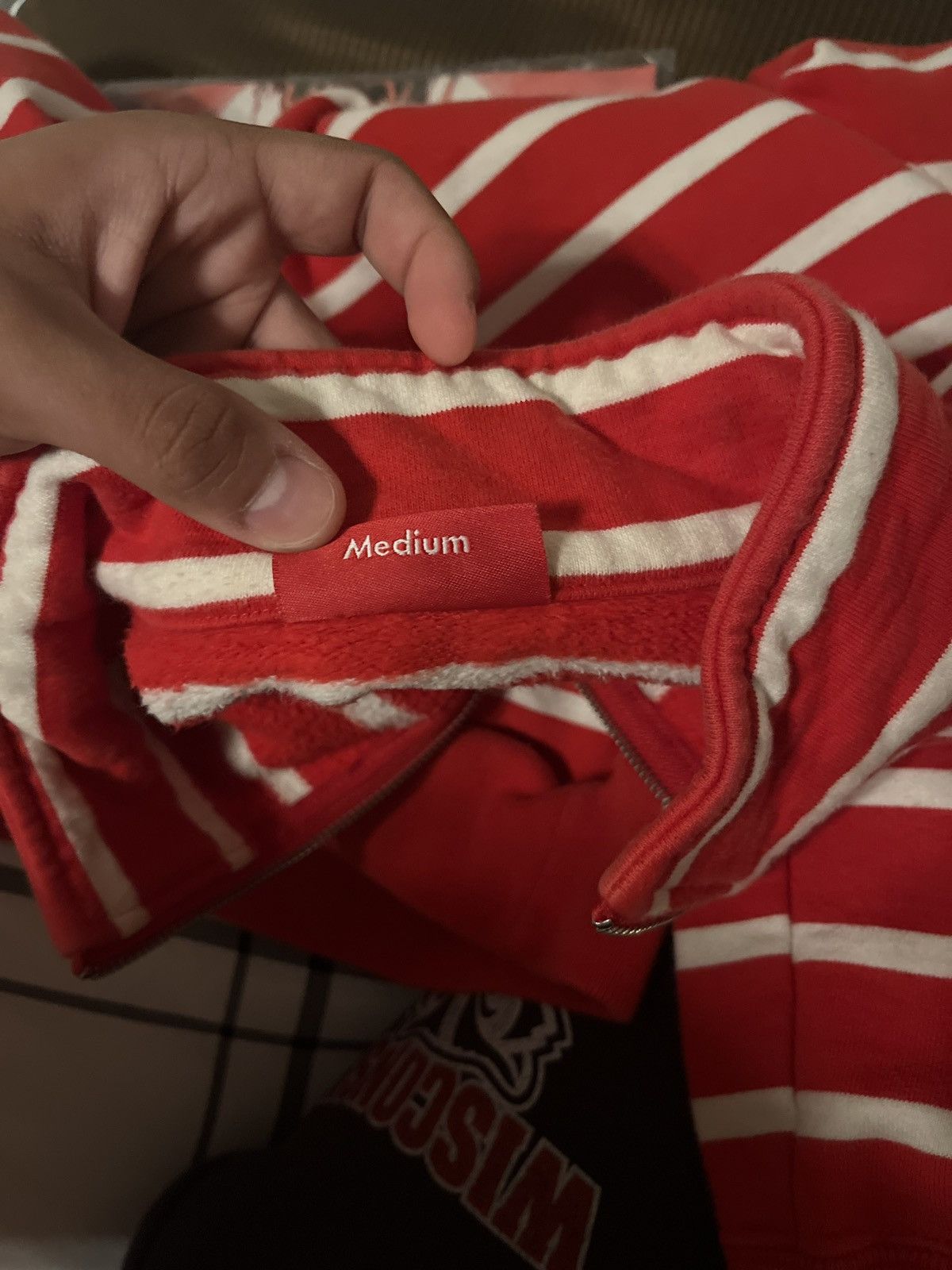 Supreme Supreme Striped Quarter Zipped Sweater Size US M / EU 48-50 / 2 - 3 Thumbnail