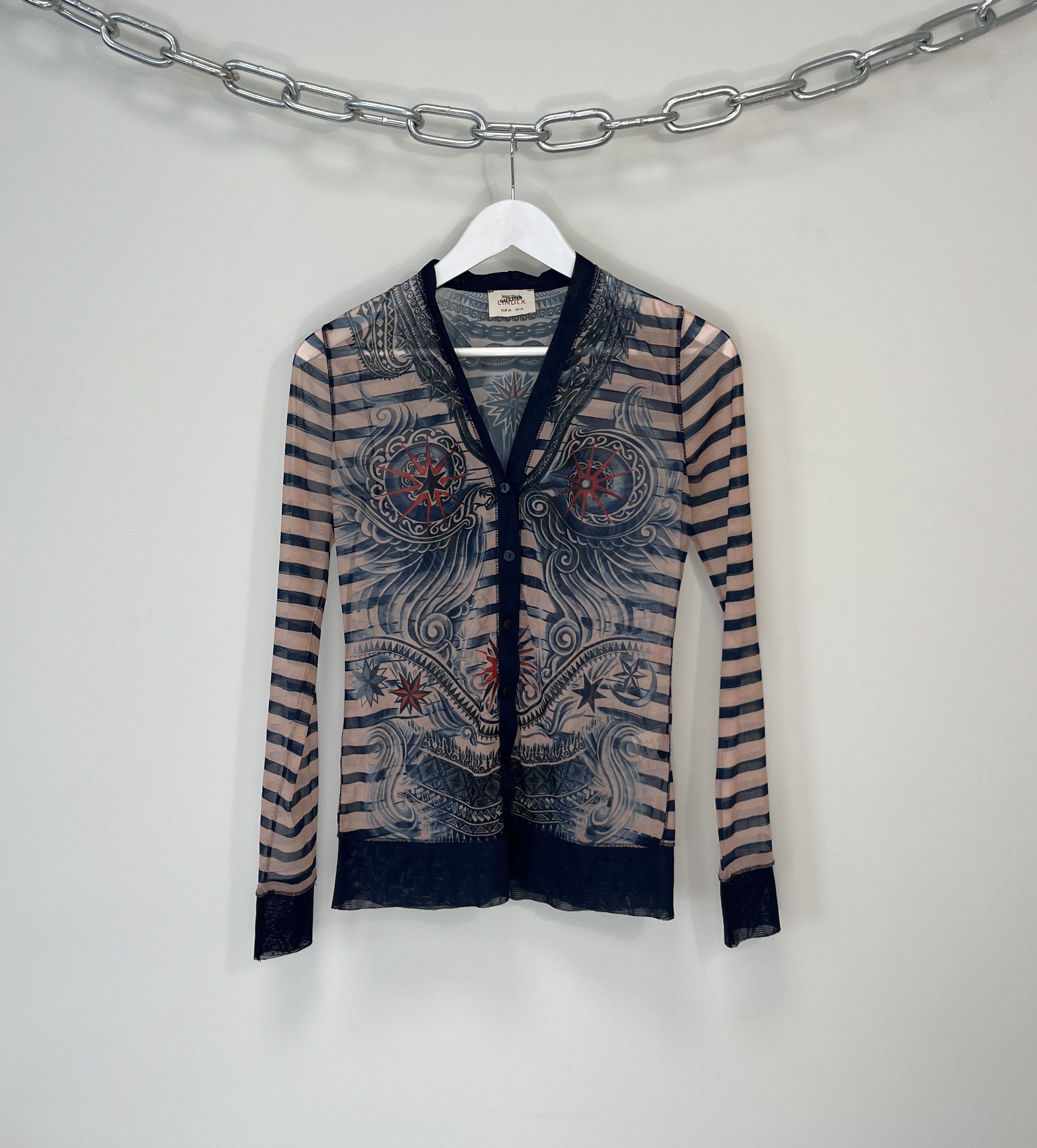 JEAN PAUL GAULTIER 2000'S mesh cardigan