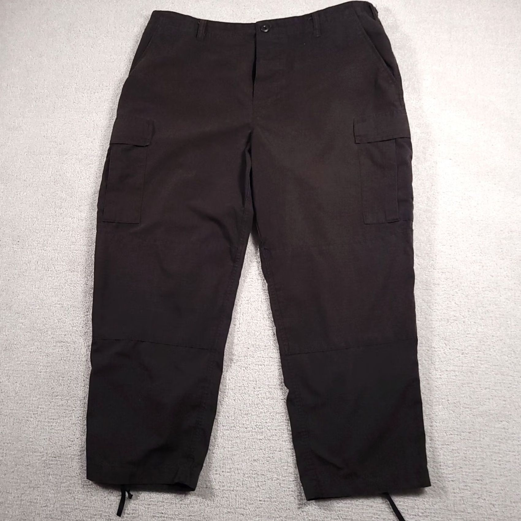 Vintage Galls Straight Leg Ripstop Cargo Pants Mems XL Regular Black Workwear Tactical Mens XL Black Cargo Pants Size US 36 / EU 52 - 2 Thumbnail
