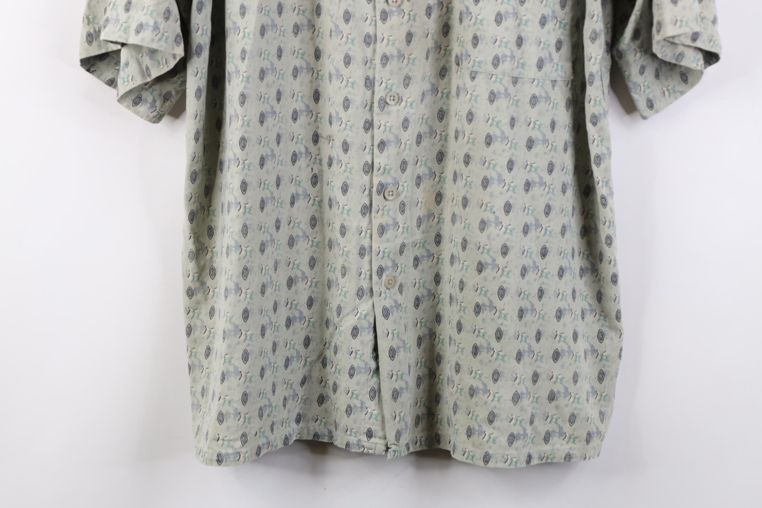 Vintage Vintage 90s Streetwear Short Sleeve Collared Button Shirt Size US L / EU 52-54 / 3 - 3 Thumbnail