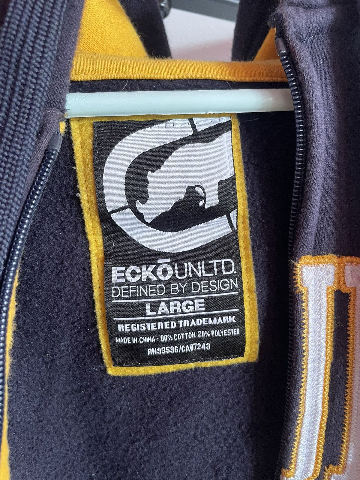 Ecko Unltd. × Vintage Vintage Ecko Untld Actual Big Logo Skate Zip Hoodie Y2K Size US L / EU 52-54 / 3 - 12 Thumbnail